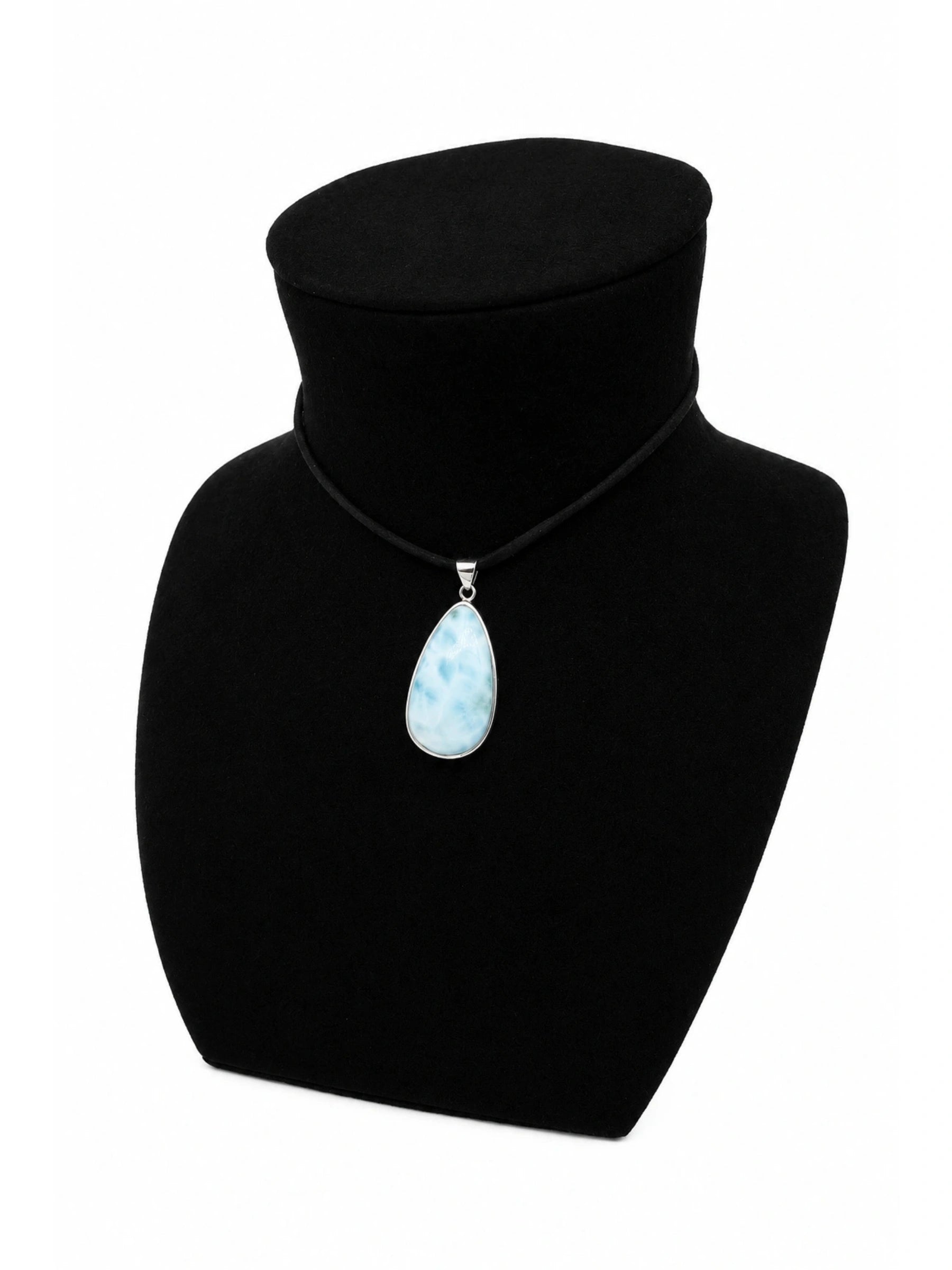 Teardrop Larimar Necklace