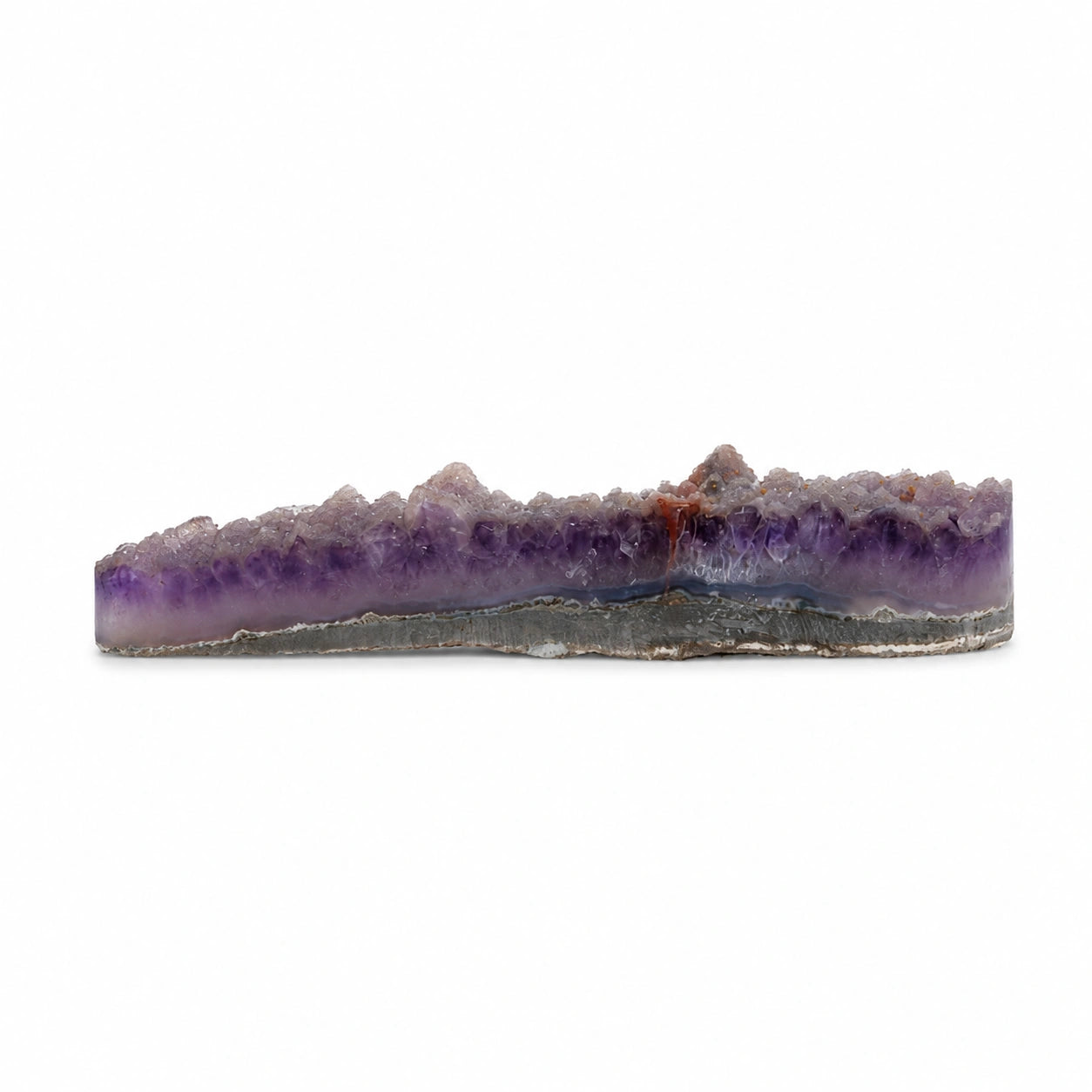 Elongated shape Amethyst, with unique sugar-coated