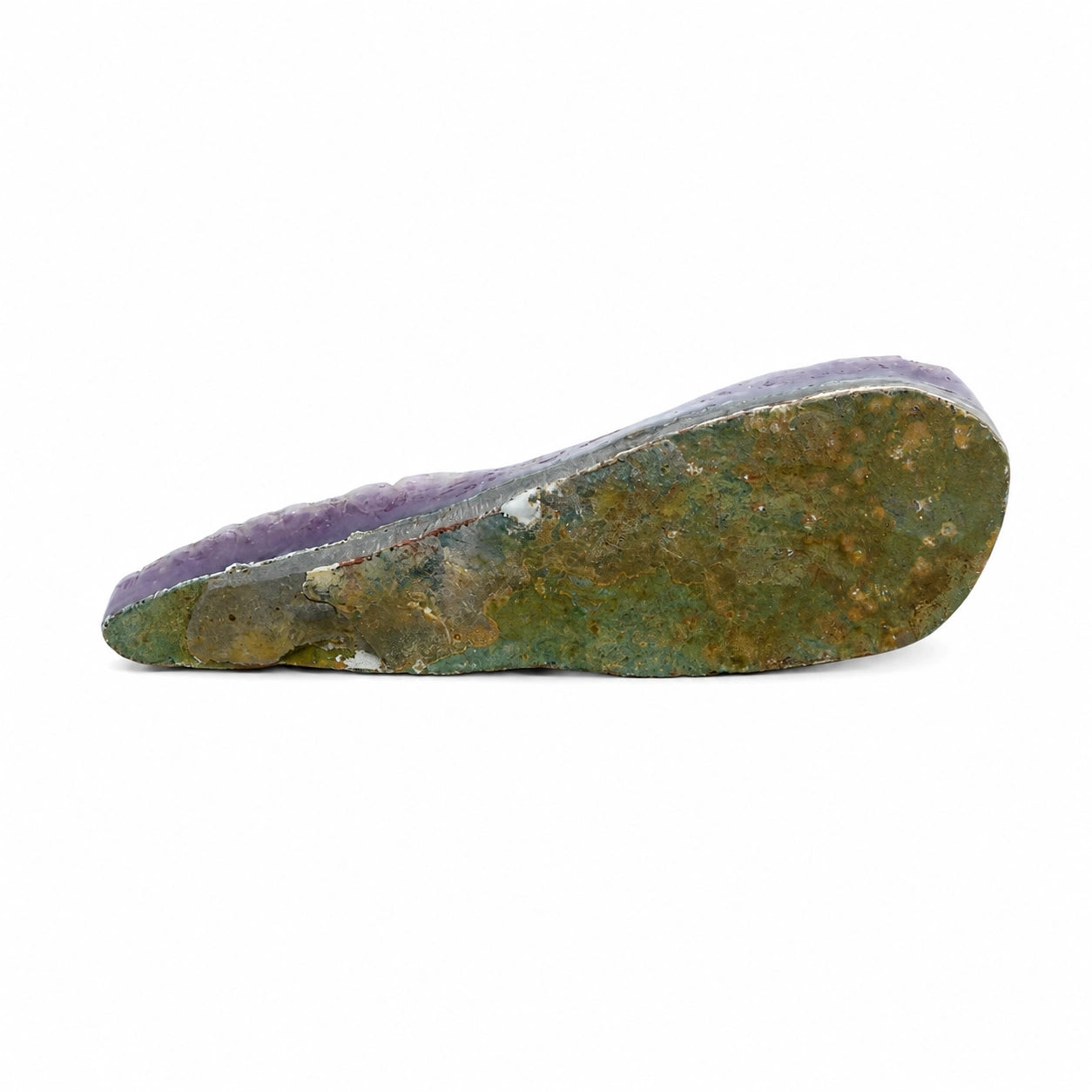 Elongated shape Amethyst, with unique sugar-coated
