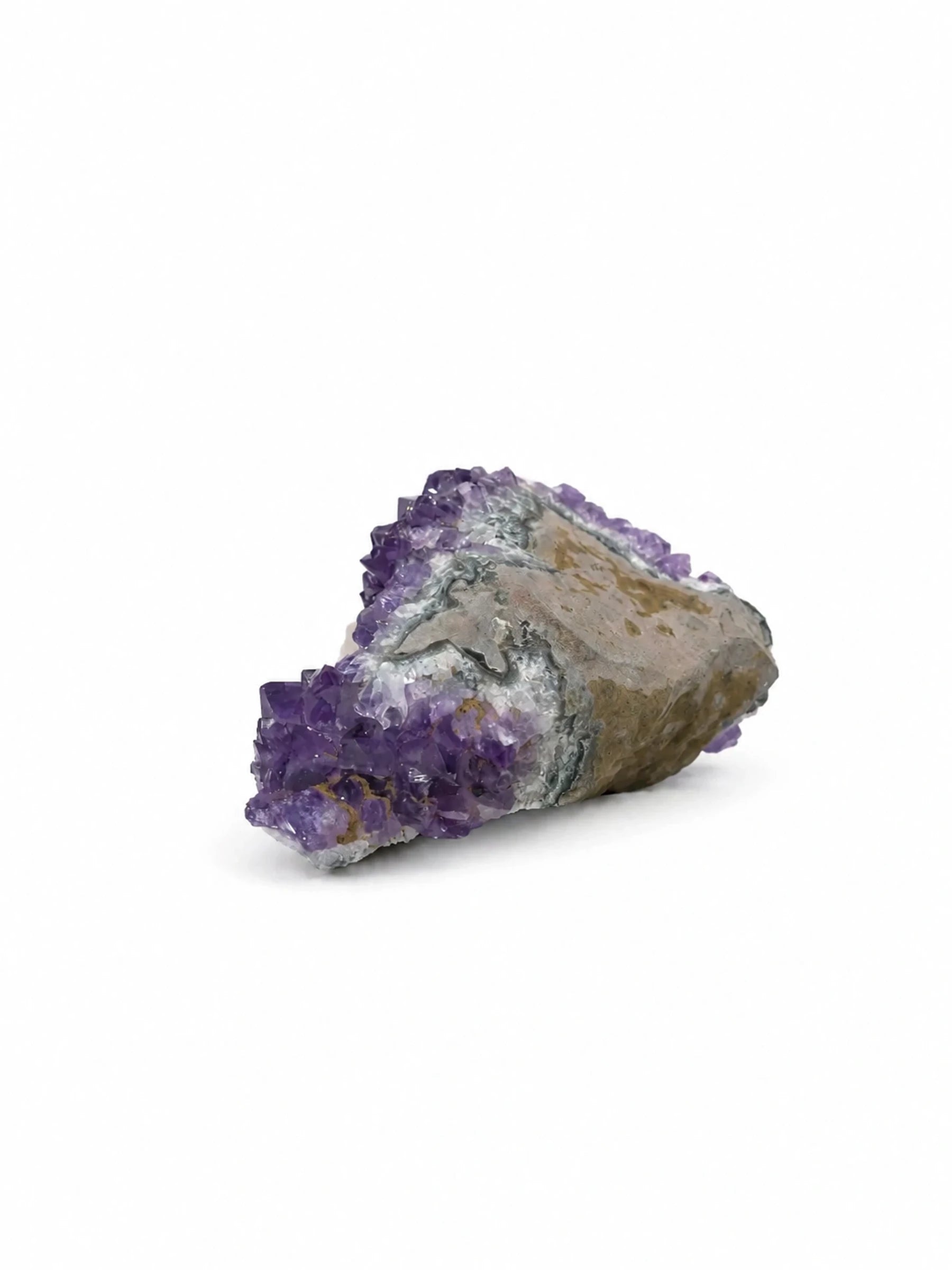 Excellent Chunky Shape Amethyst, symbiosis with calcite
