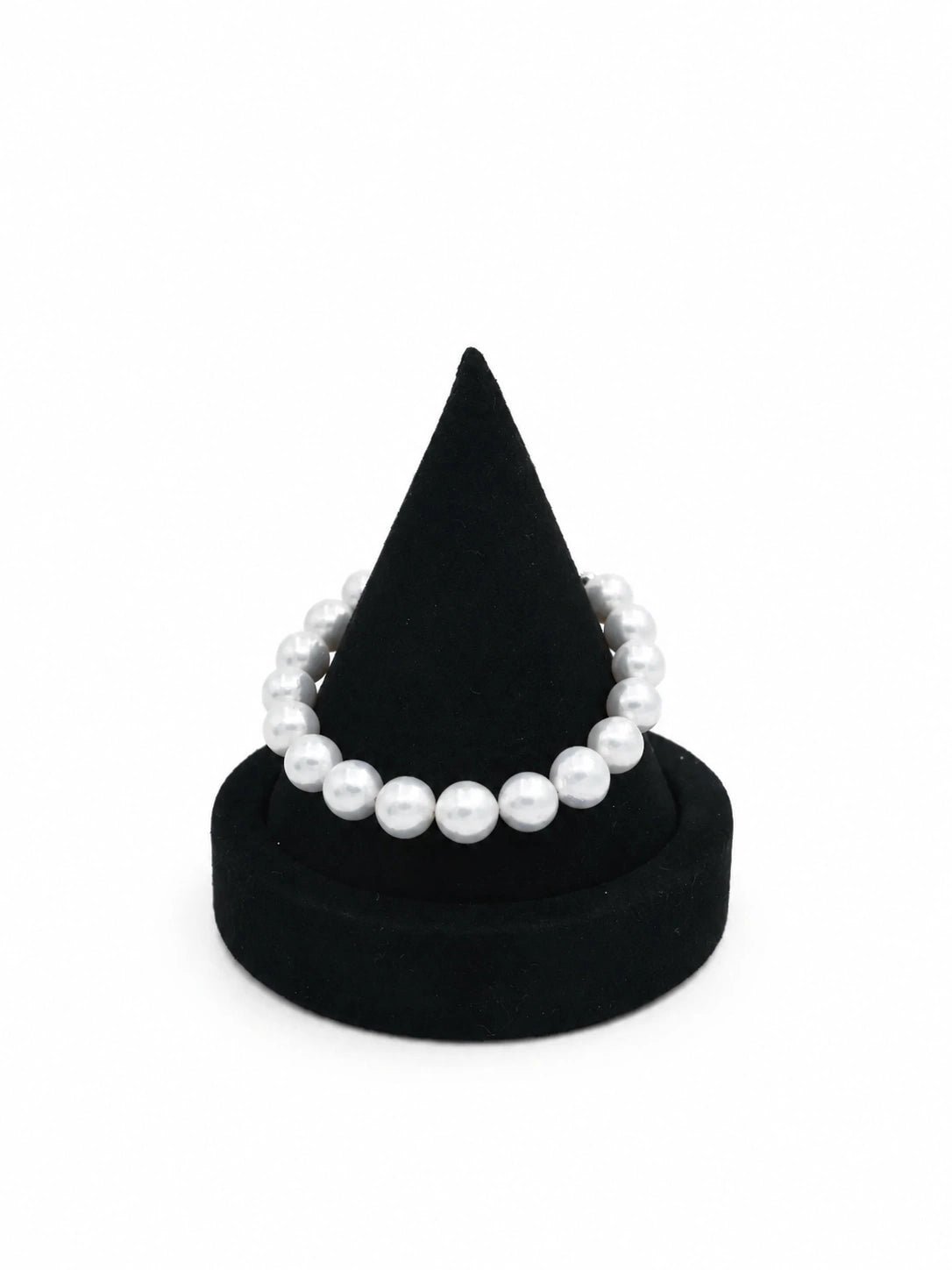 9-10mm White Freshwater Round Pearl Bracelet - AAA Quality