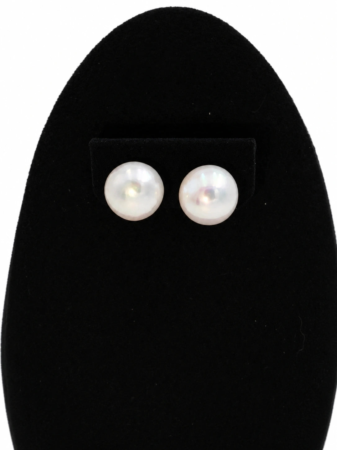 11mm White Freshwater Round Pearl Stud Earring