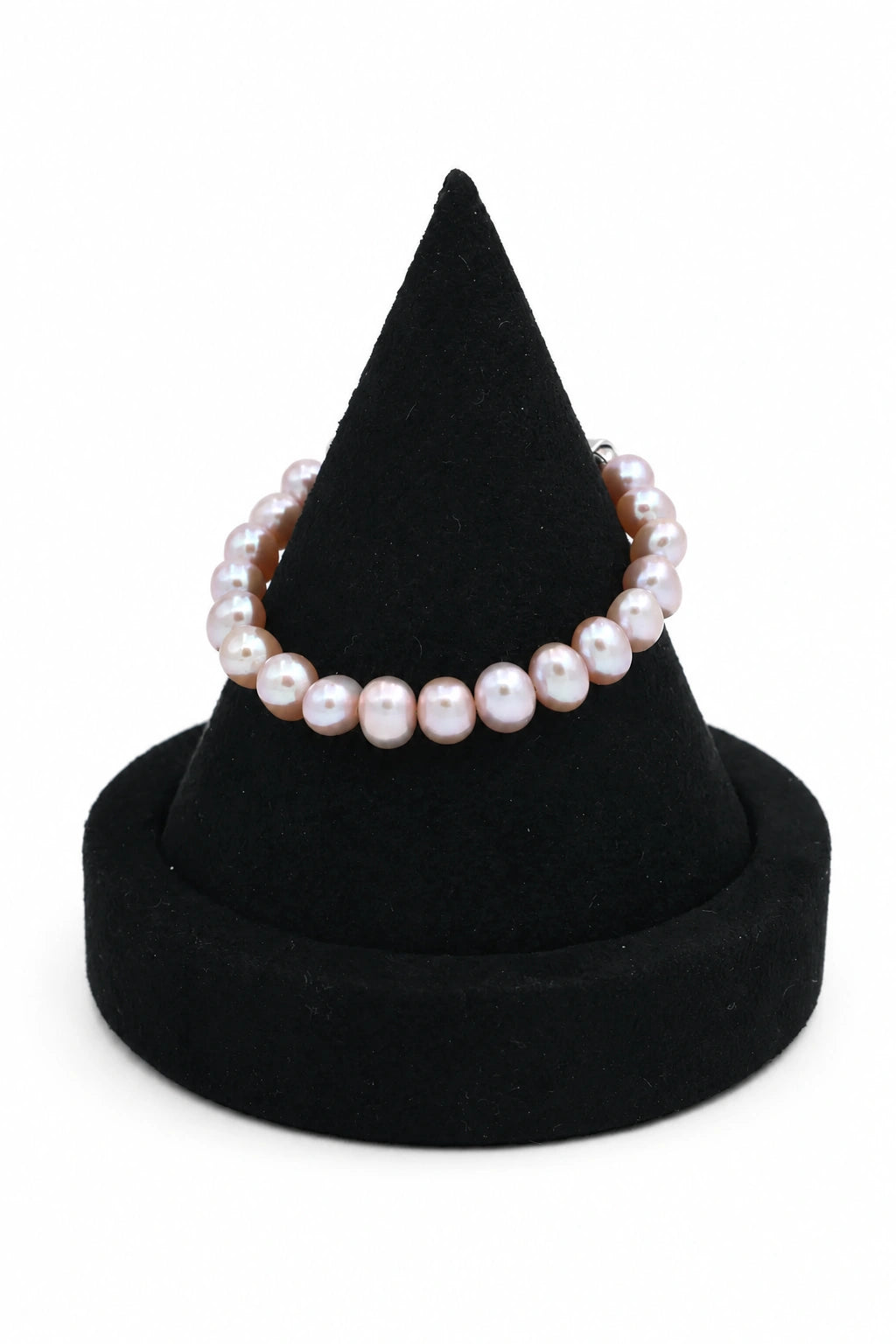 7-7.5mm Pink Freshwater Cultured Baroque Pearl Bracelet - AAAA Quality