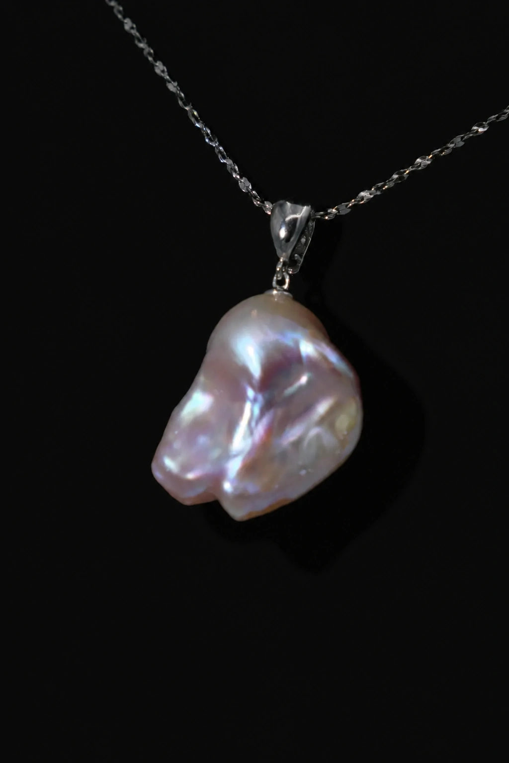 10.5-11mm Pink Freshwater Cultured Baroque Pearl Necklace - AAAA Quality