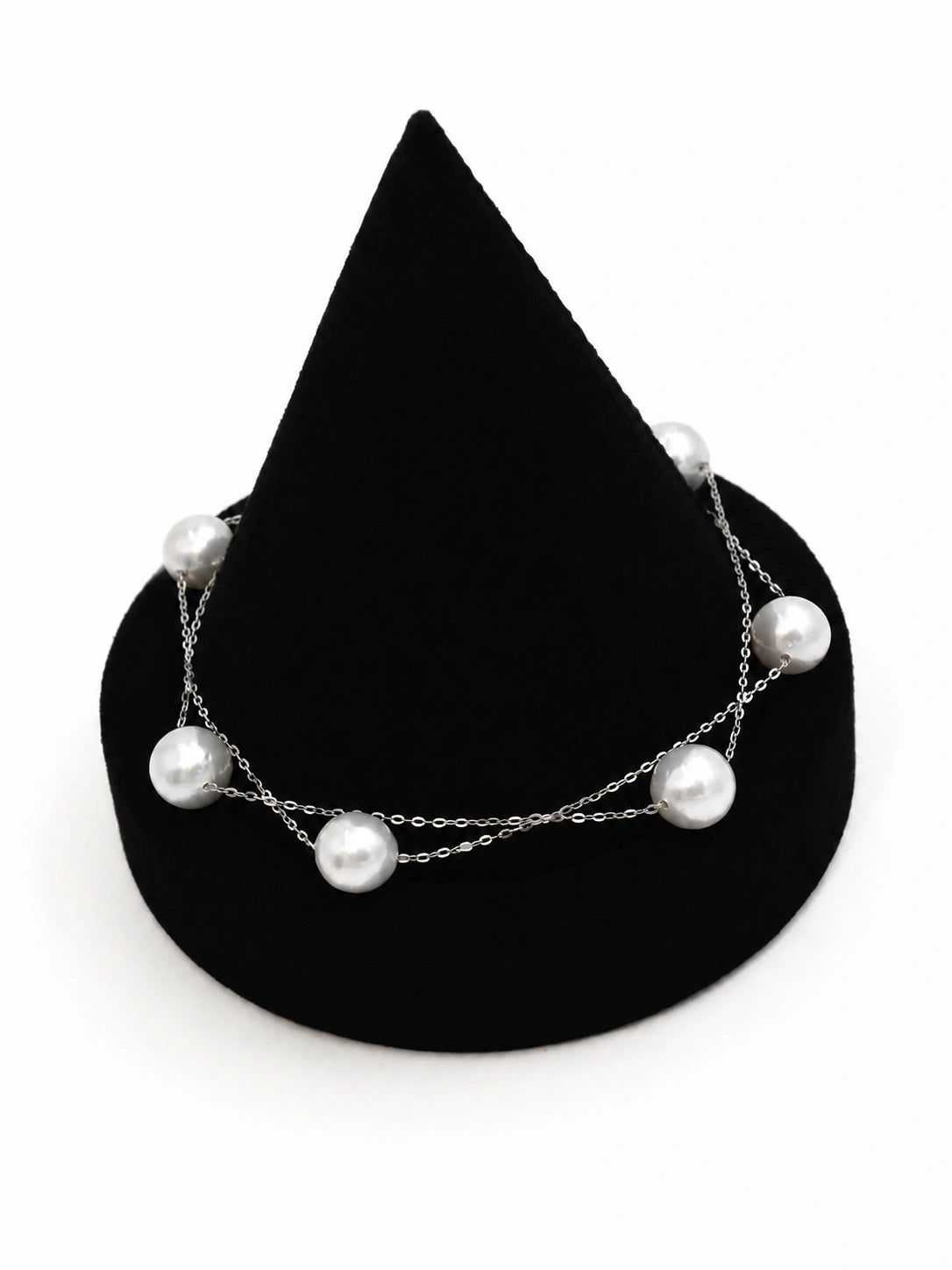 9-10mm White Freshwater Round Pearl Necklace/Bracelet - AAAA Quality
