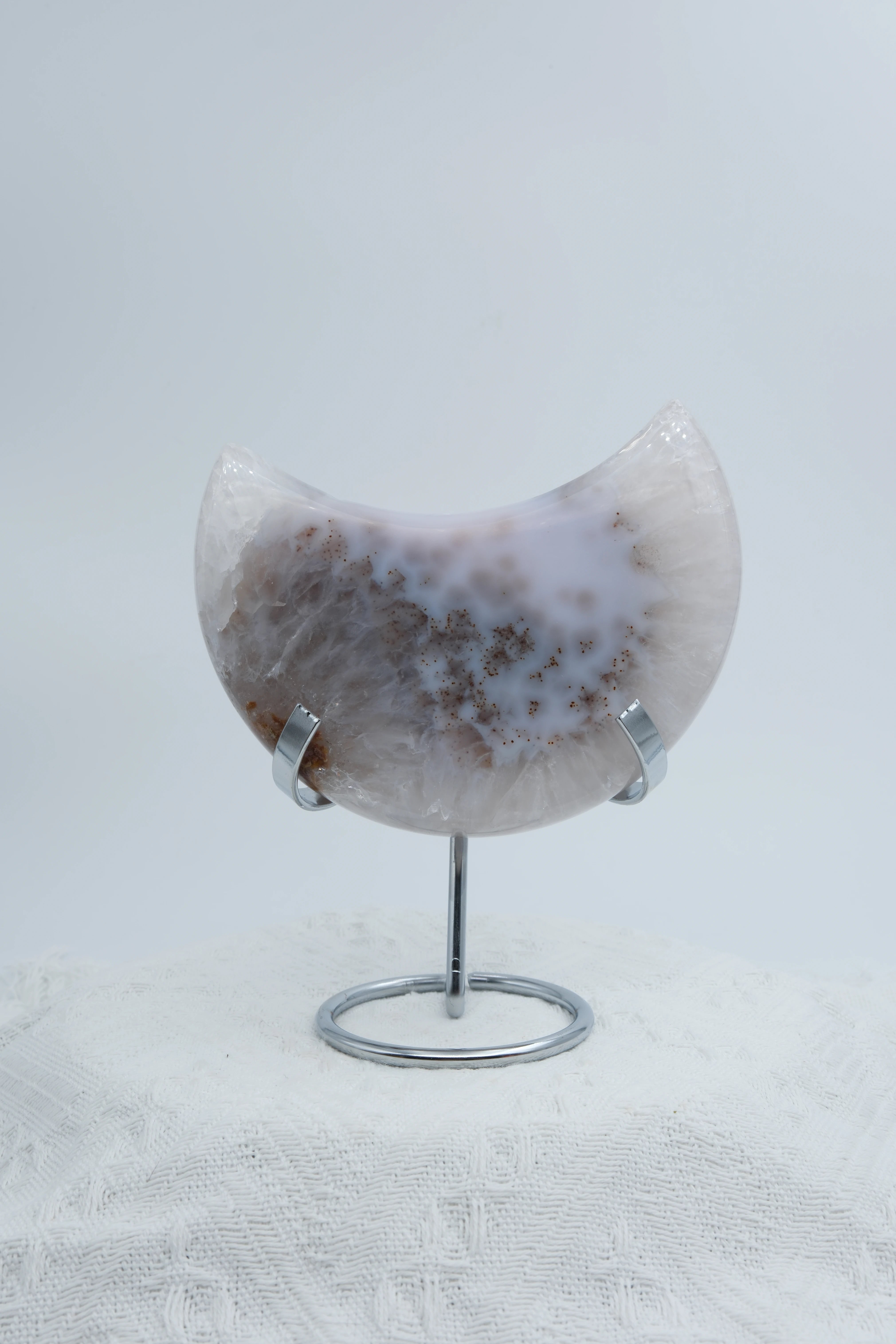 Infinite Crystal,Premium Moon Agate Geode
Protection, Grounding, Balance