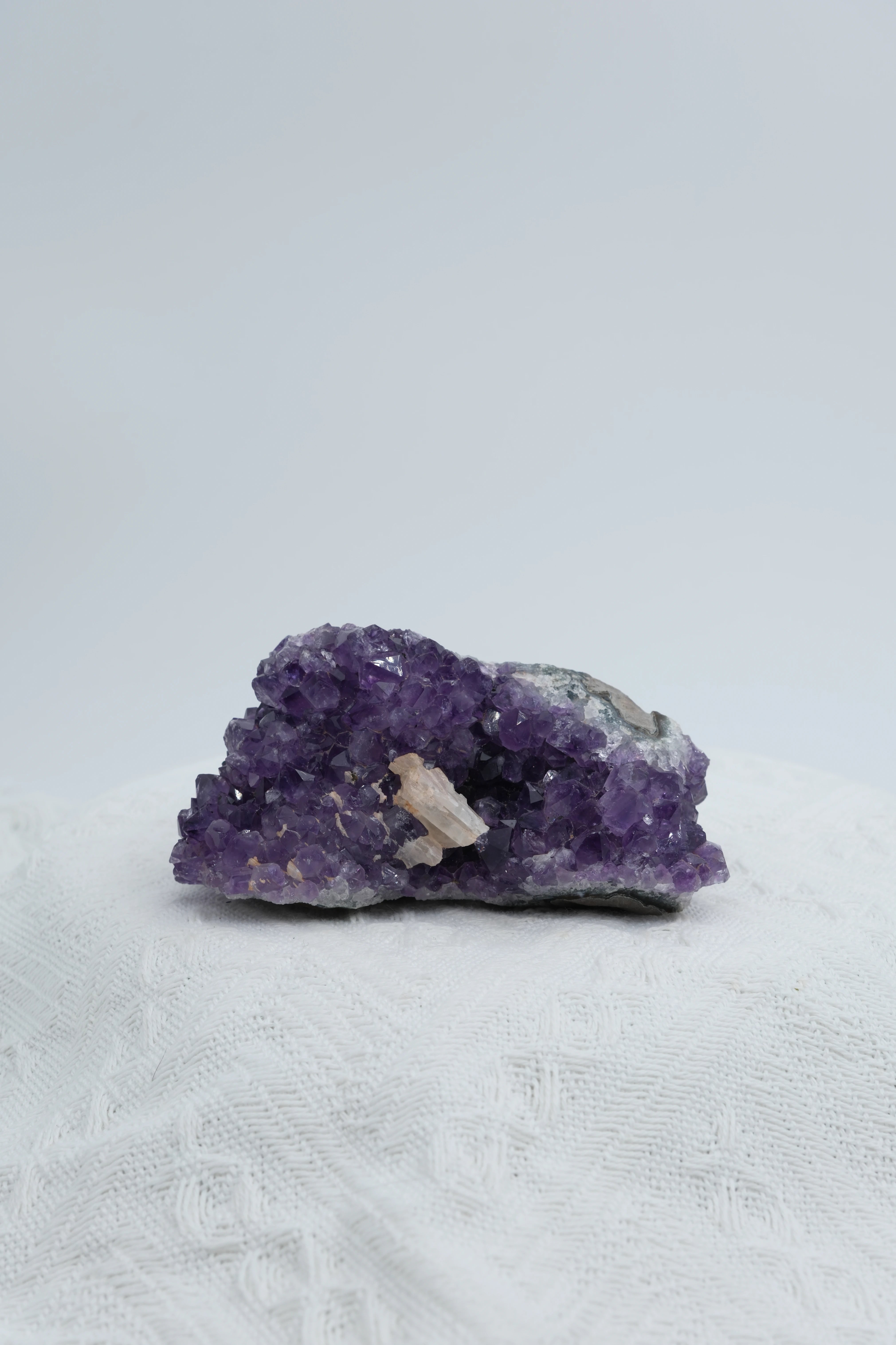 Infinite Crystal, Excellent Chunky Shape Amethyst, symbiosis with calcite
Peace, Awareness, Protection