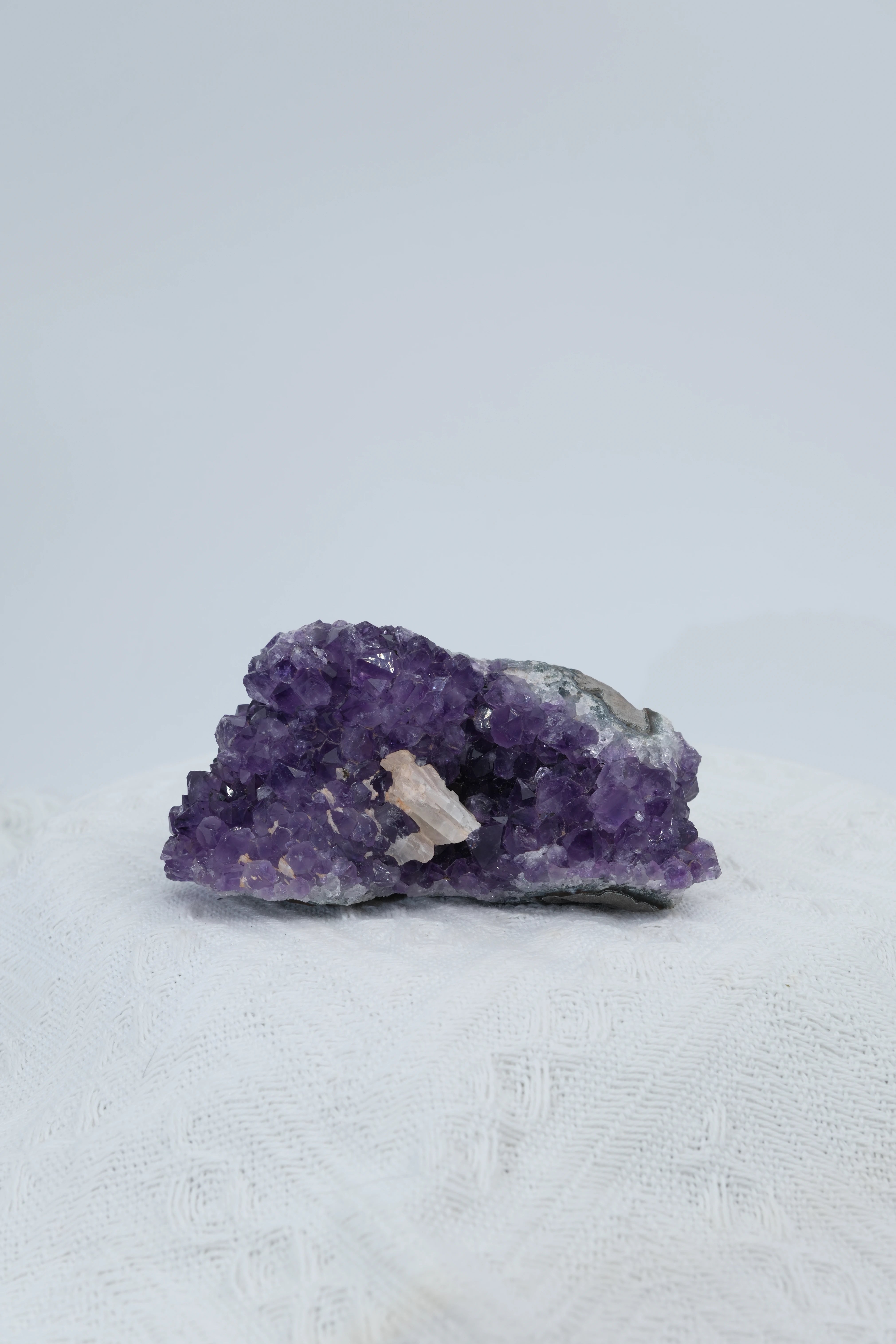 Infinite Crystal, Excellent Chunky Shape Amethyst, symbiosis with calcite
Peace, Awareness, Protection