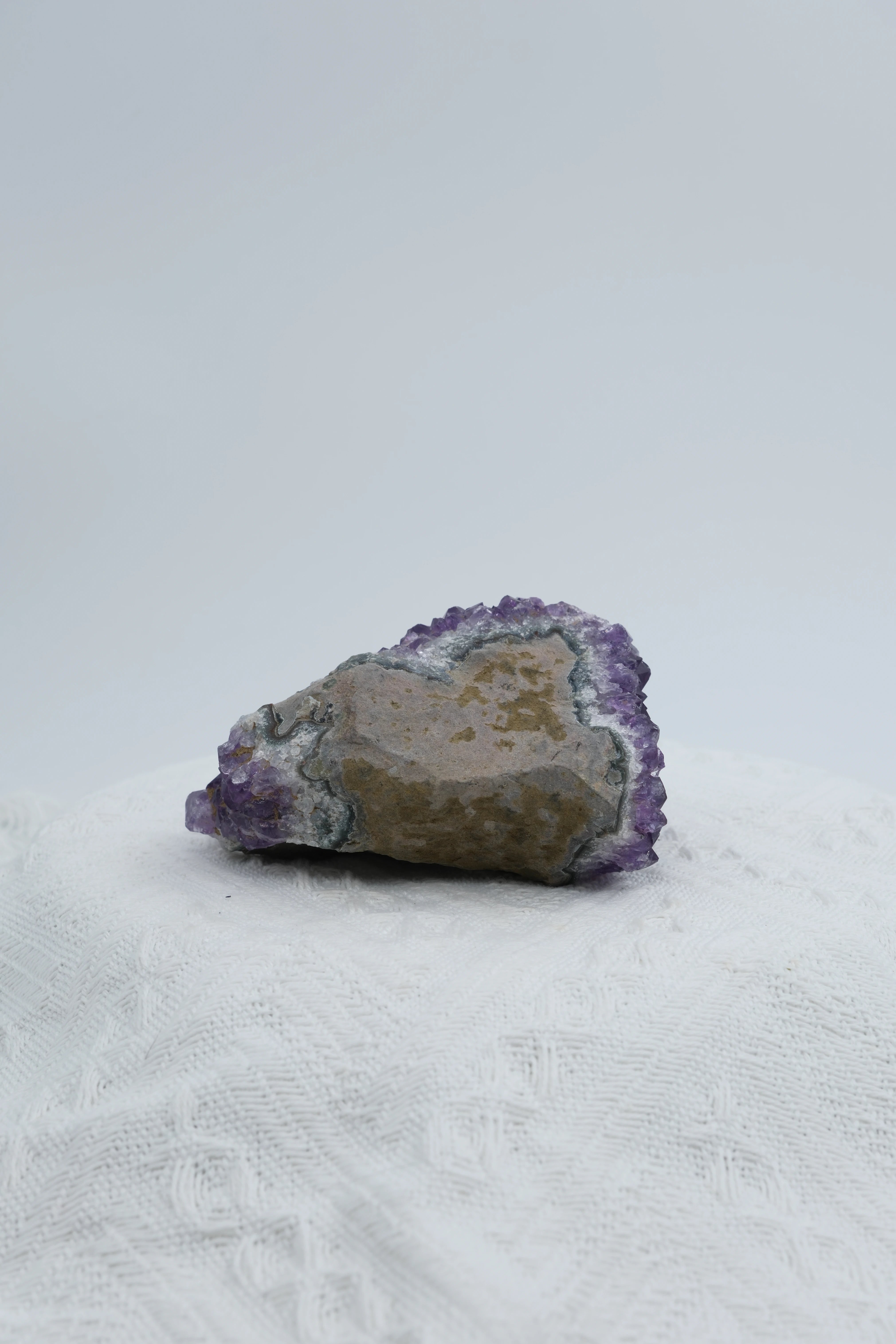 Infinite Crystal, Excellent Chunky Shape Amethyst, symbiosis with calcite
Peace, Awareness, Protection