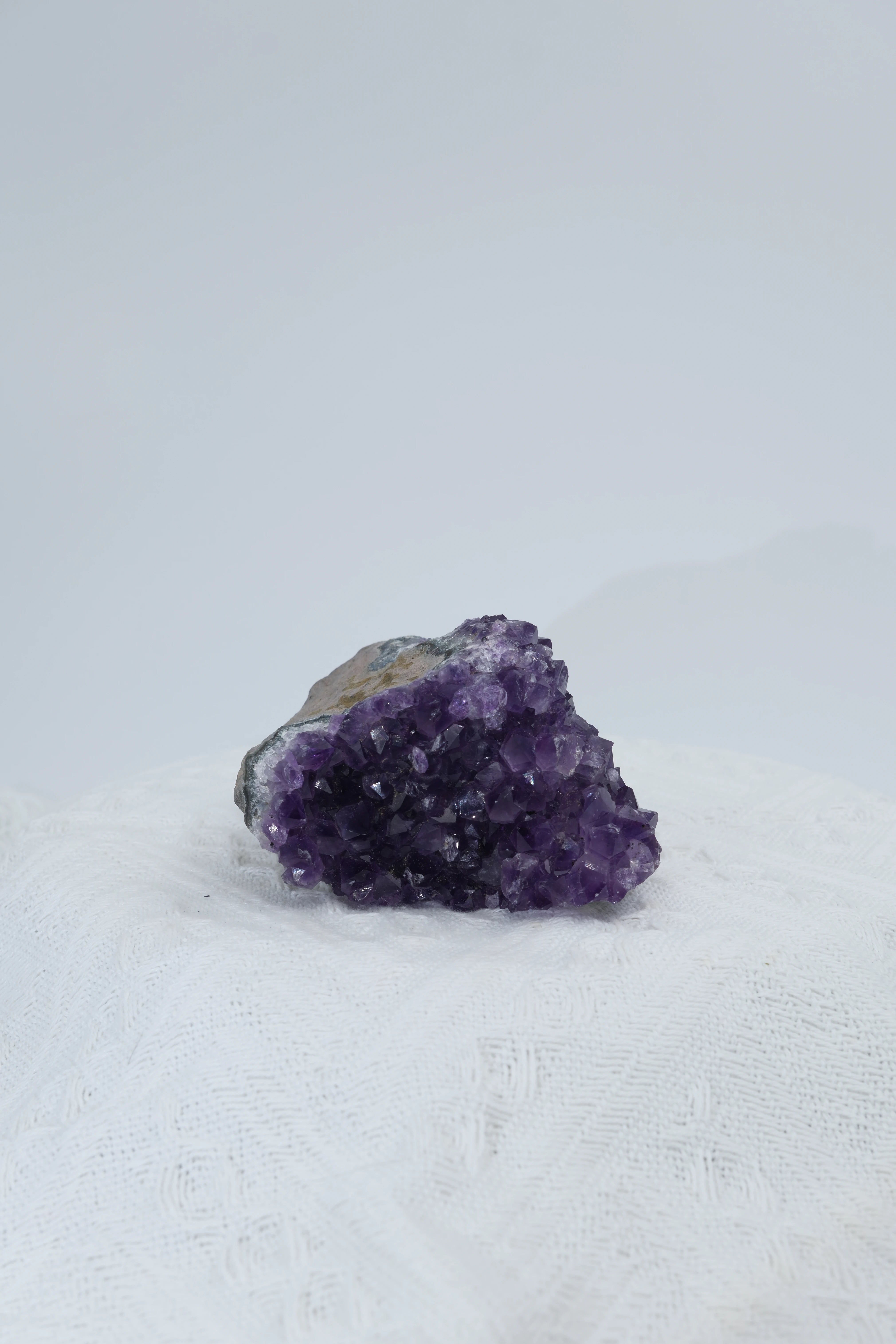 Infinite Crystal, Excellent Chunky Shape Amethyst, symbiosis with calcite
Peace, Awareness, Protection
