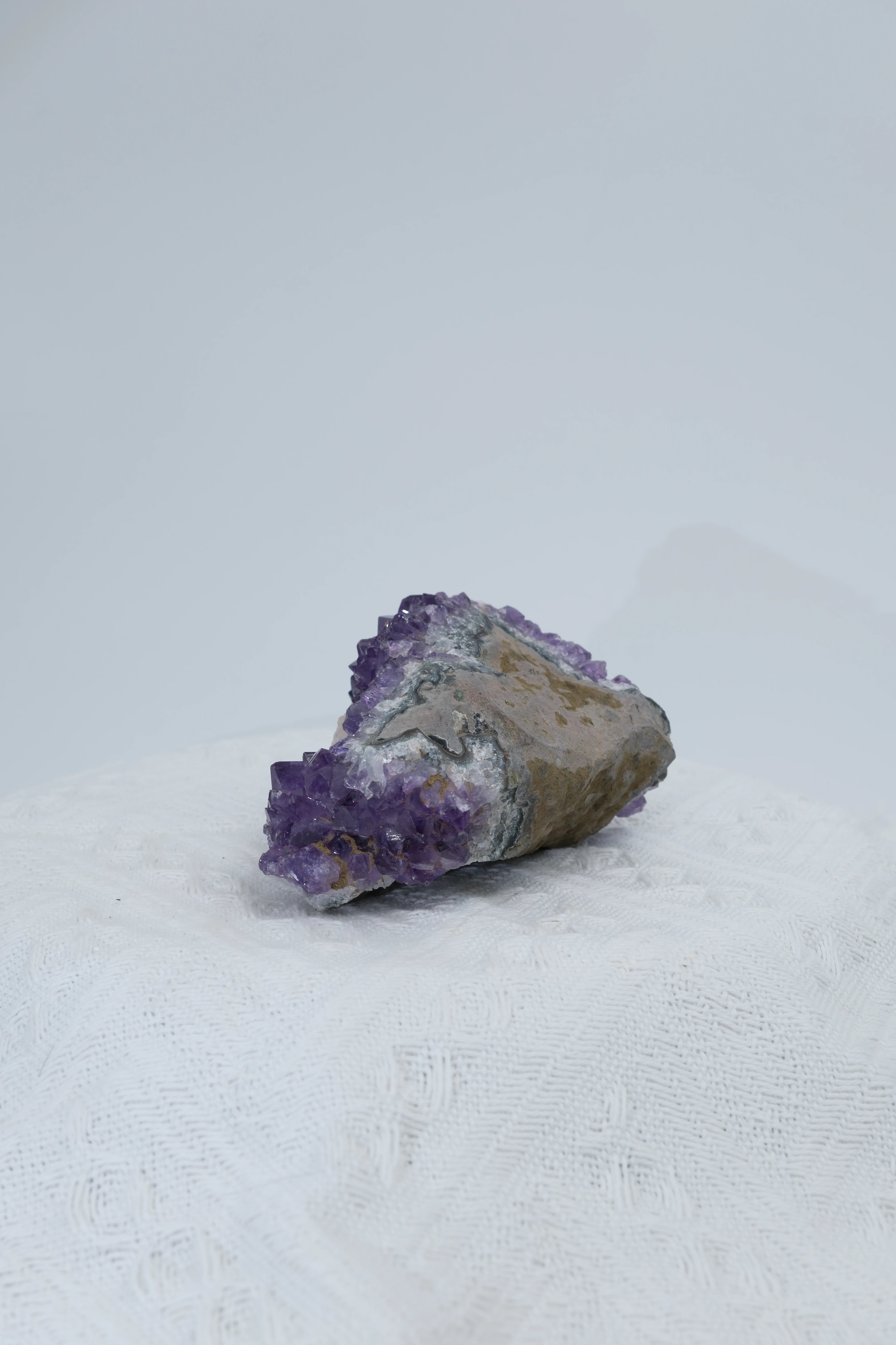 Infinite Crystal, Excellent Chunky Shape Amethyst, symbiosis with calcite
Peace, Awareness, Protection