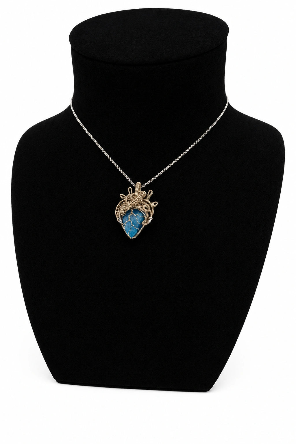 Heart Aquamarine Necklace