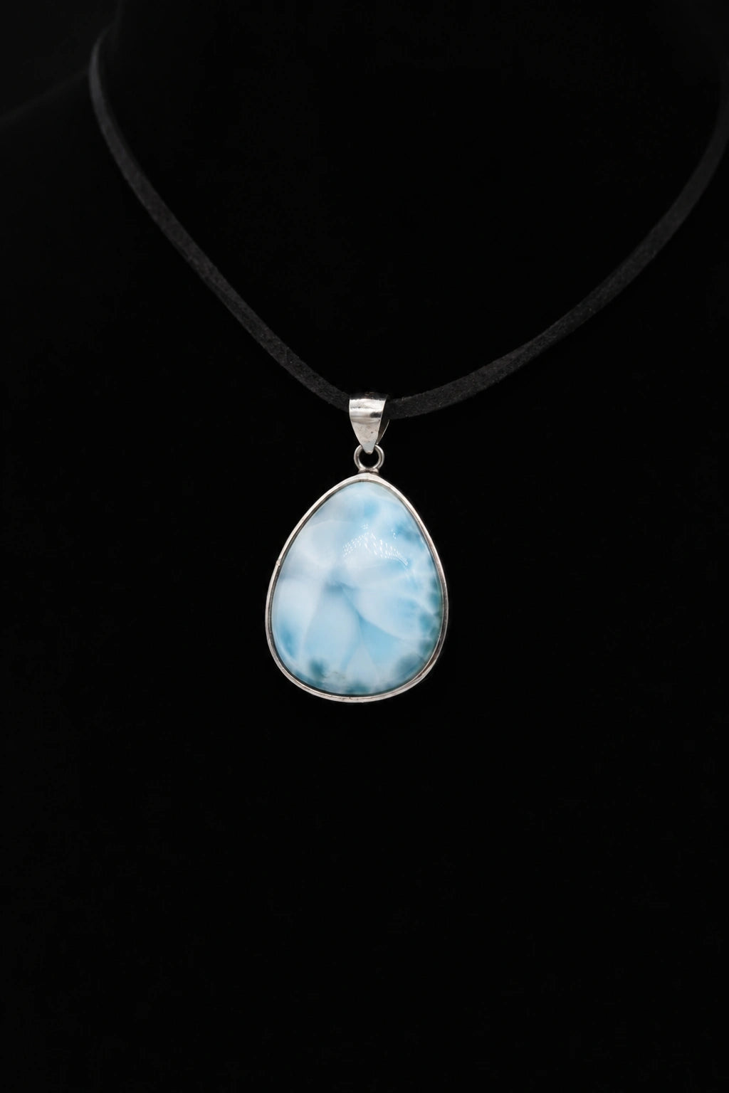 Teardrop Larimar Necklace