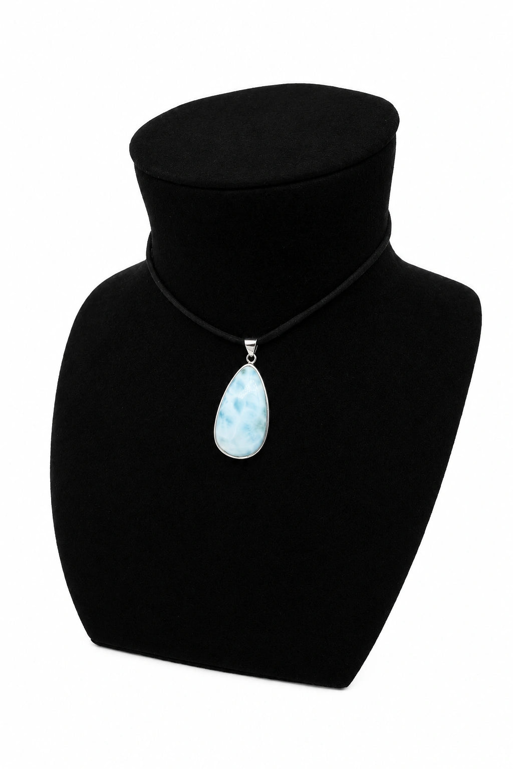 Teardrop Larimar Necklace