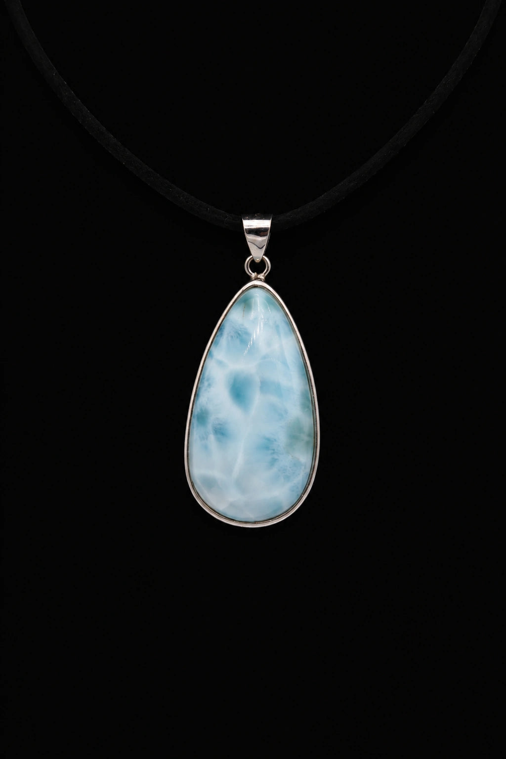 Teardrop Larimar Necklace