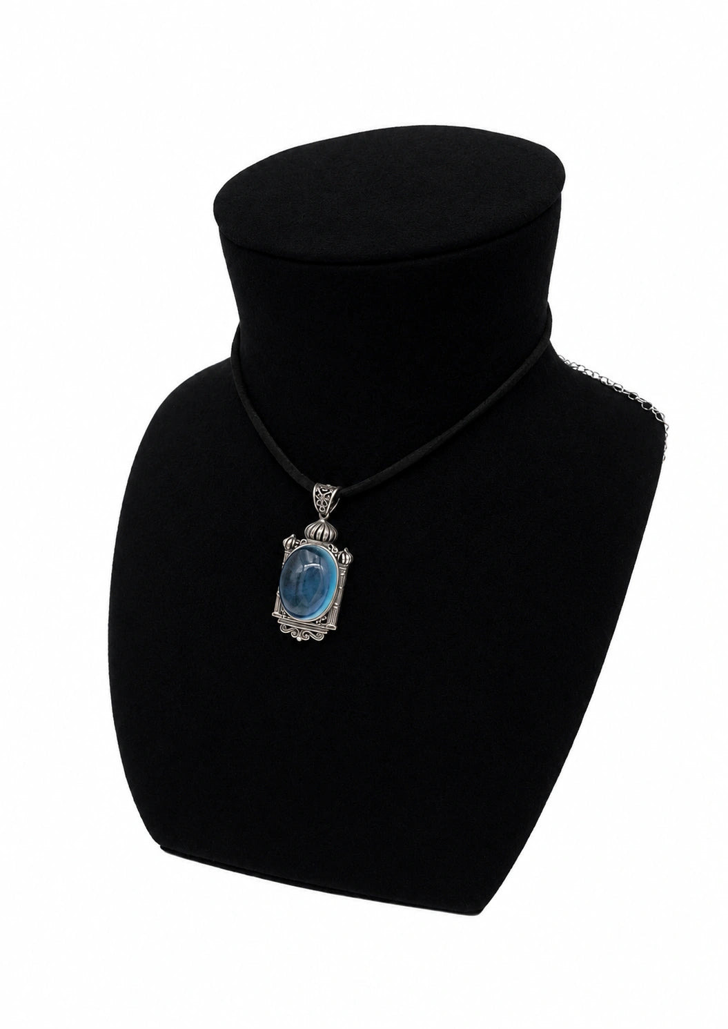 Square Aquamarine Necklace