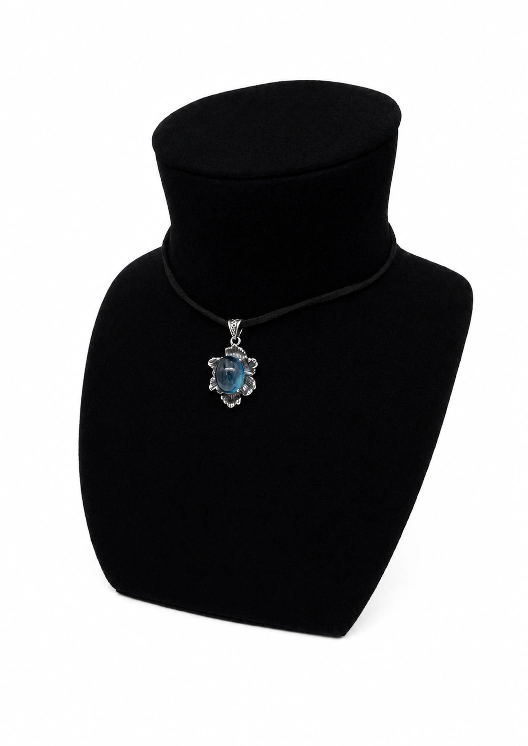 Flower Aquamarine Necklace