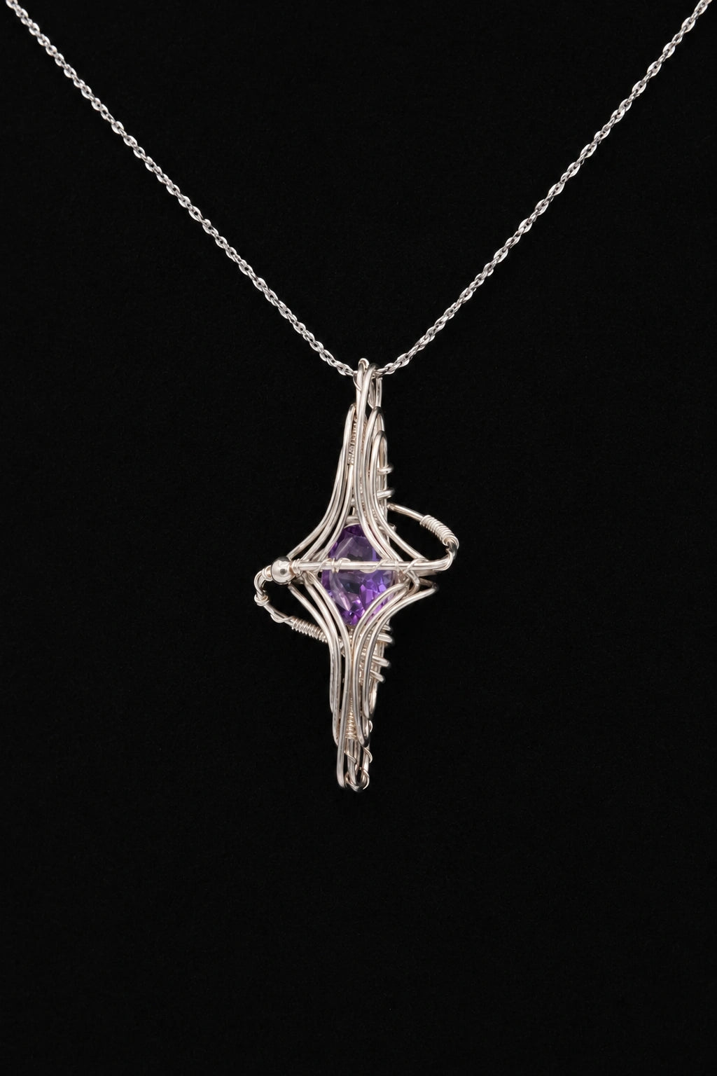 Premium Star Amethyst Necklace