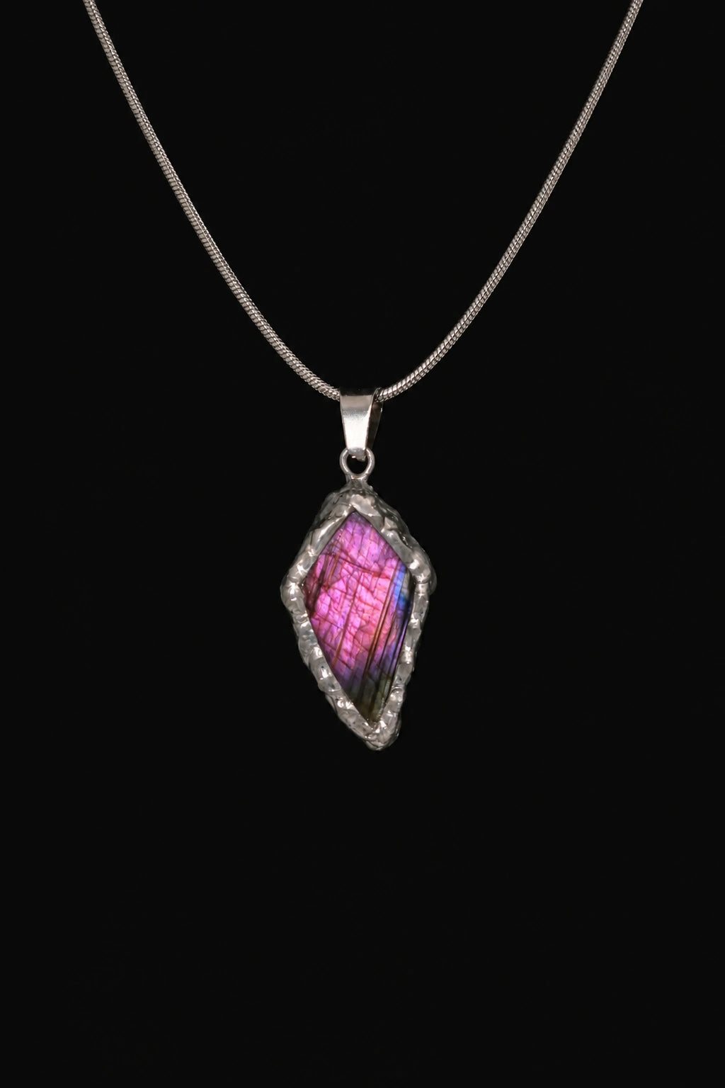 Diamond Labradorite Necklace