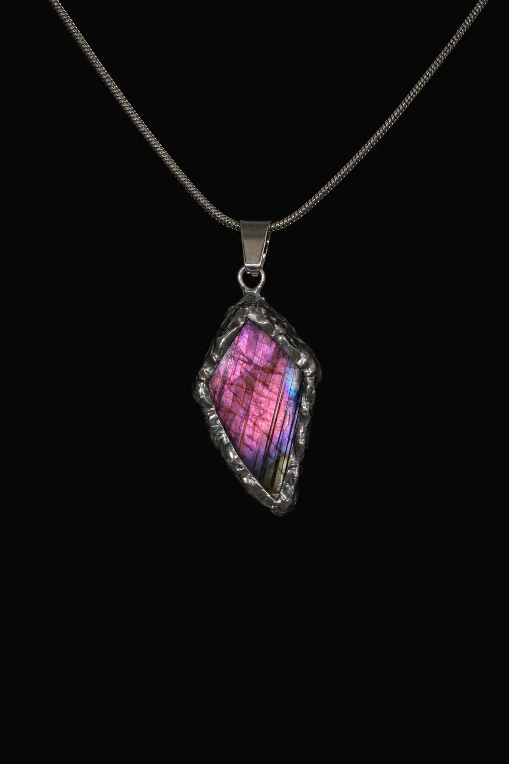Diamond Labradorite Necklace