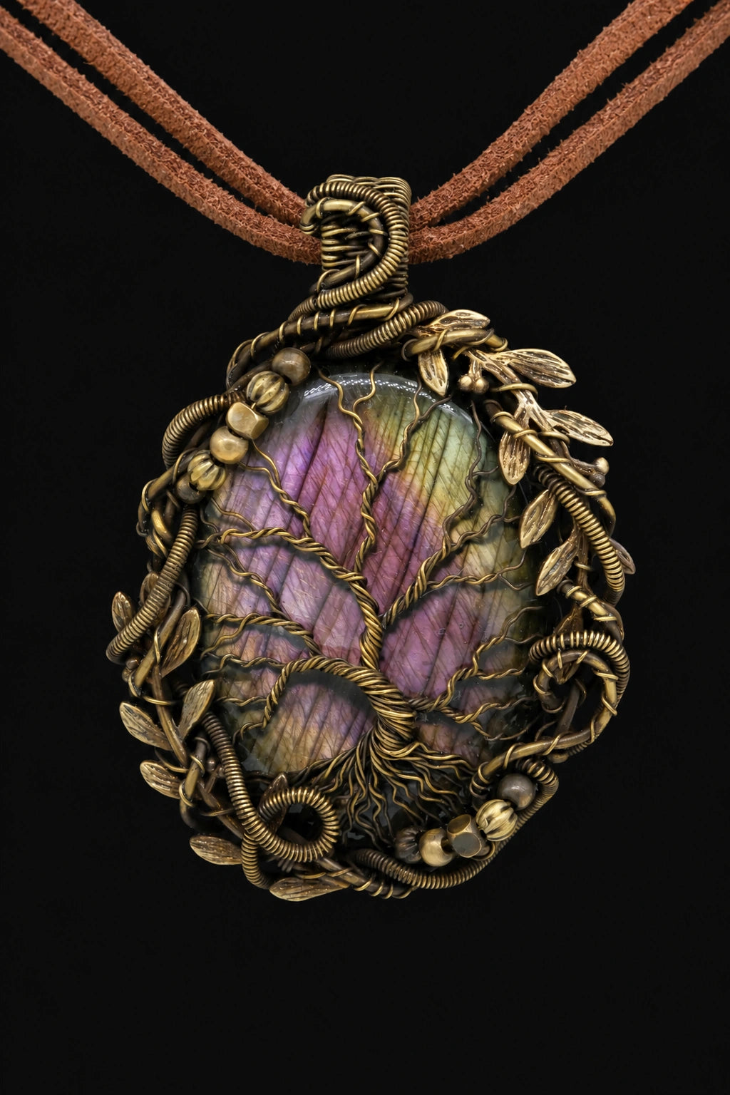 Round Labradorite Necklace