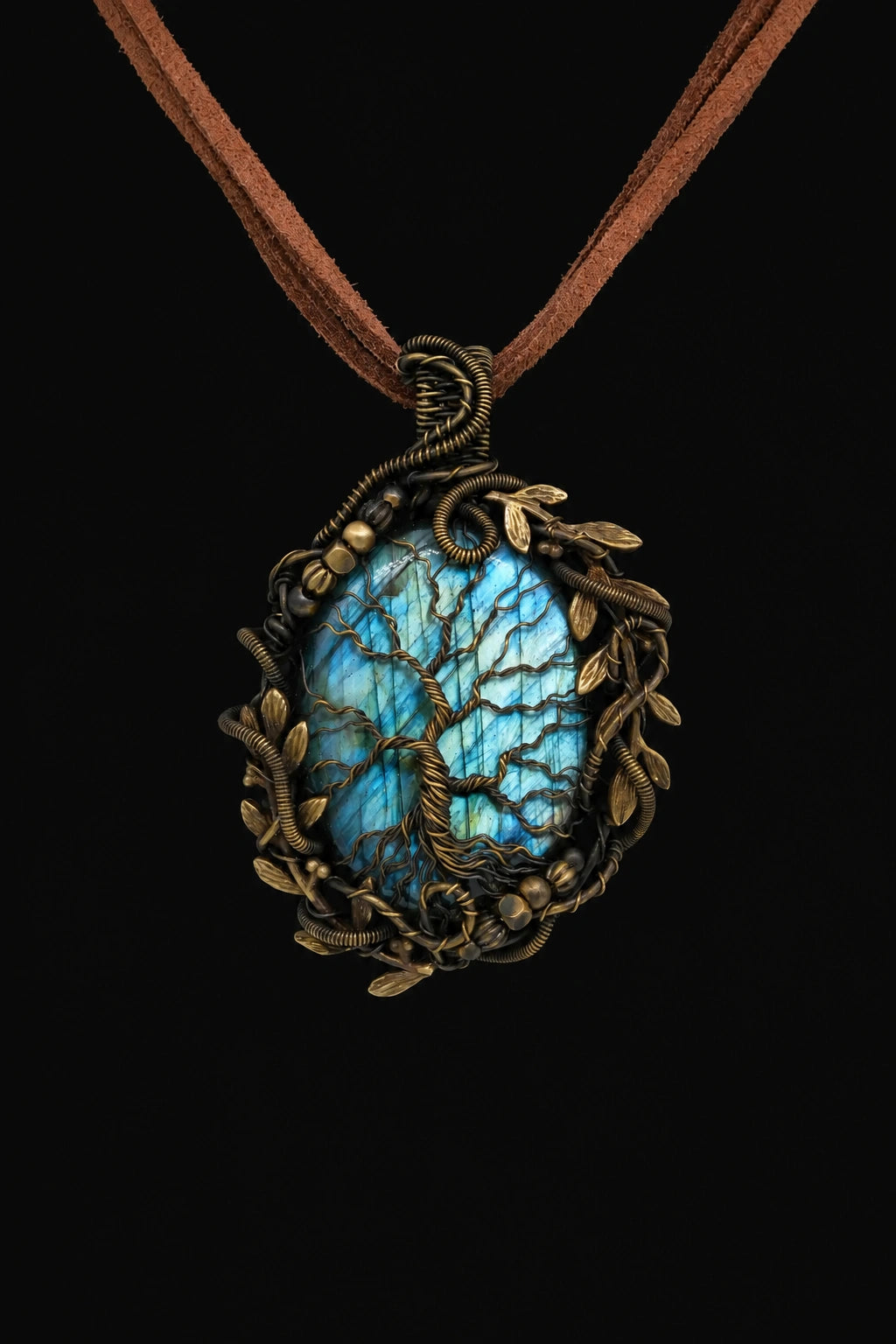 Round Labradorite Necklace
