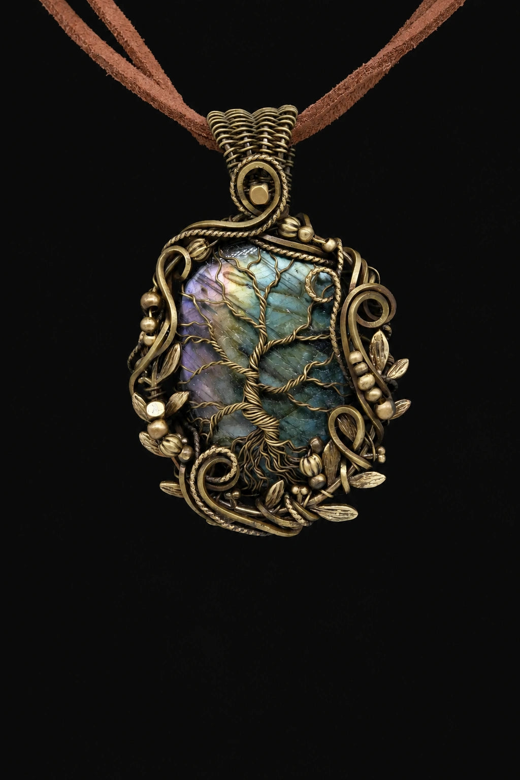Round Labradorite Necklace
