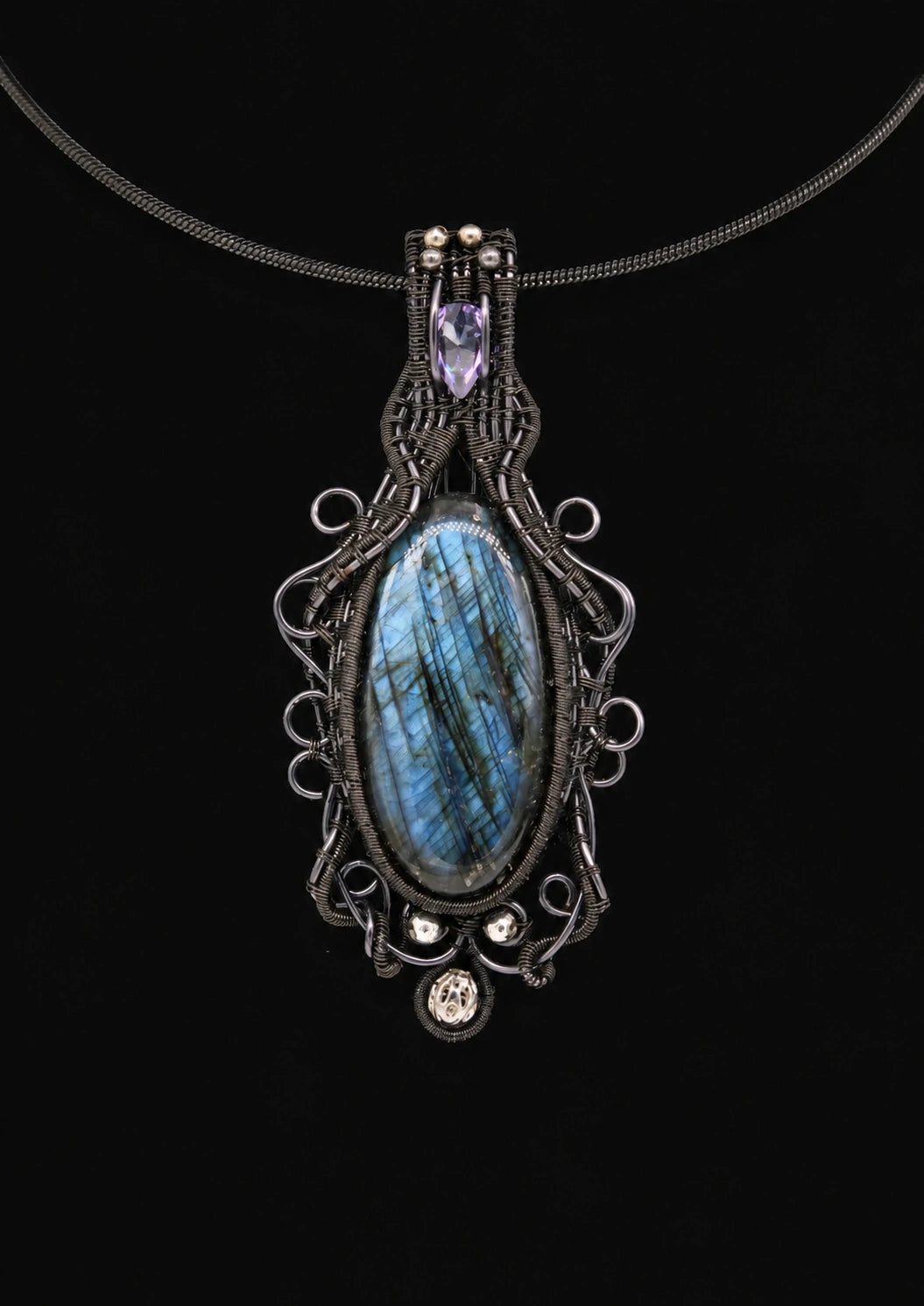 Oval Labradorite Necklace