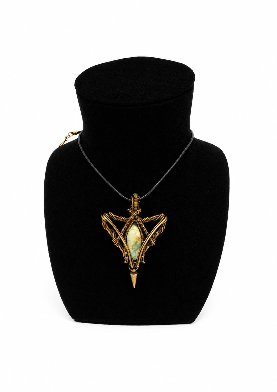 Triangle Labradorite Necklace