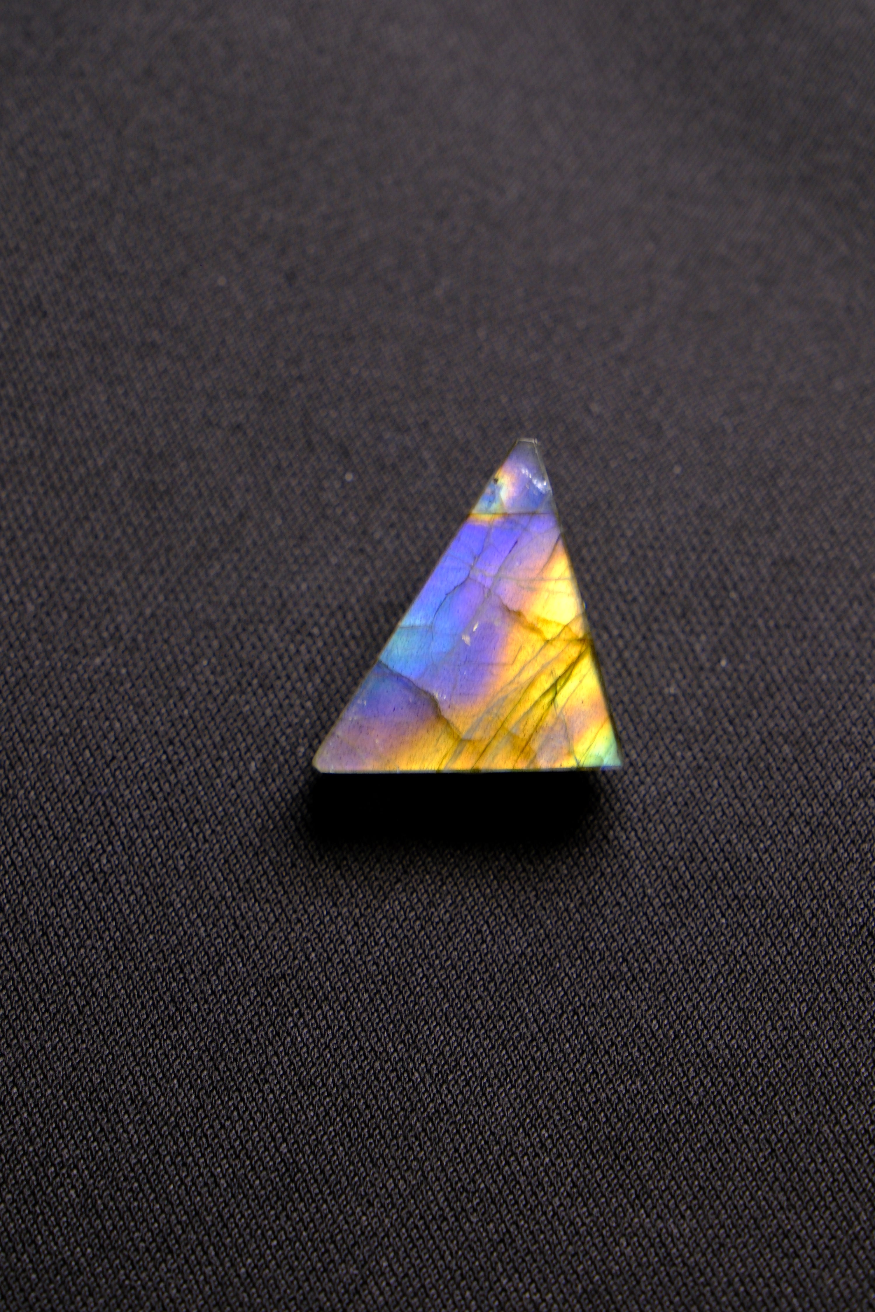 Triangular Labradorite Gemstone: Prism of Light