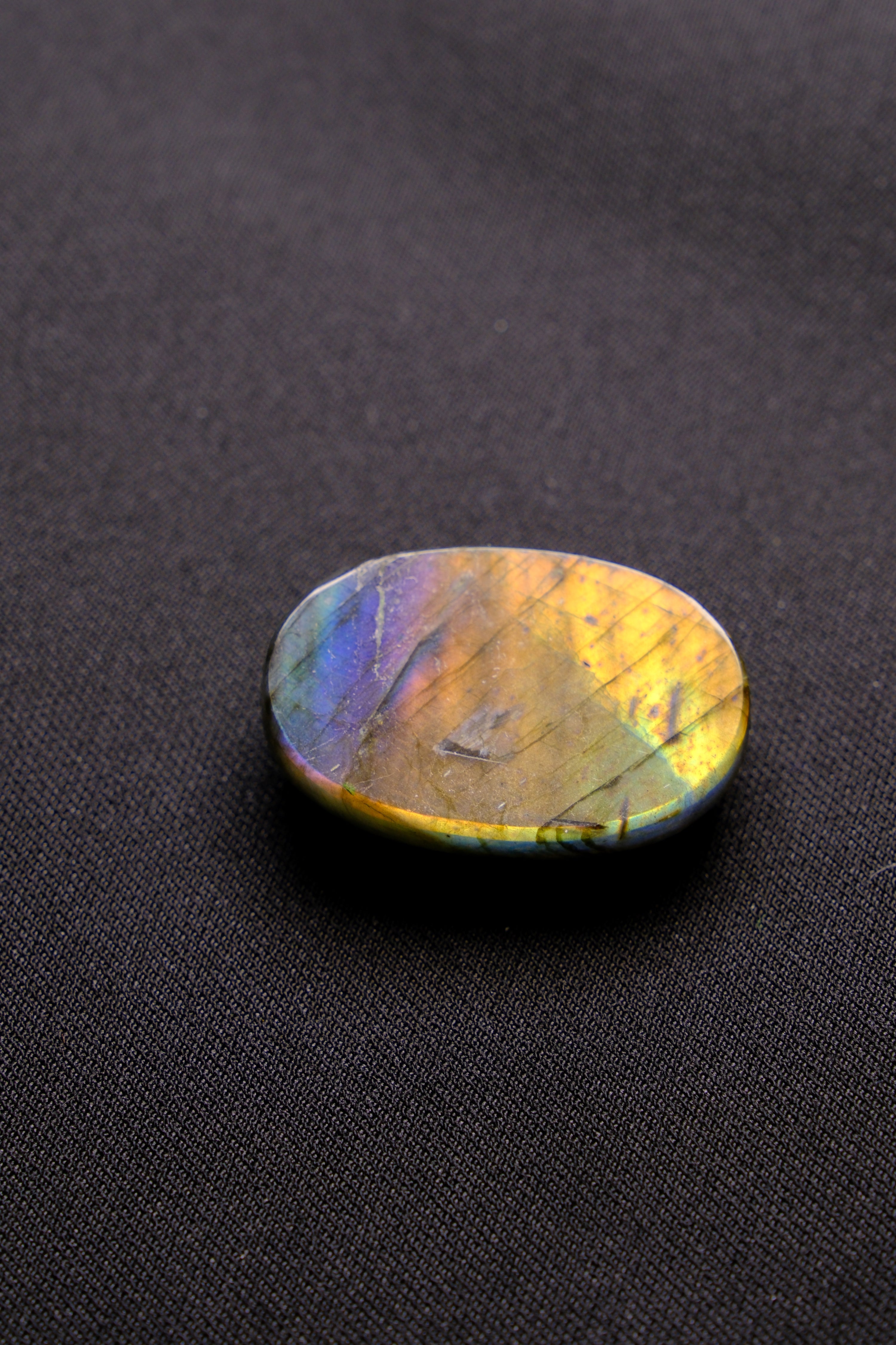 Oval Golden-Purple Labradorite - Mystic Dawn