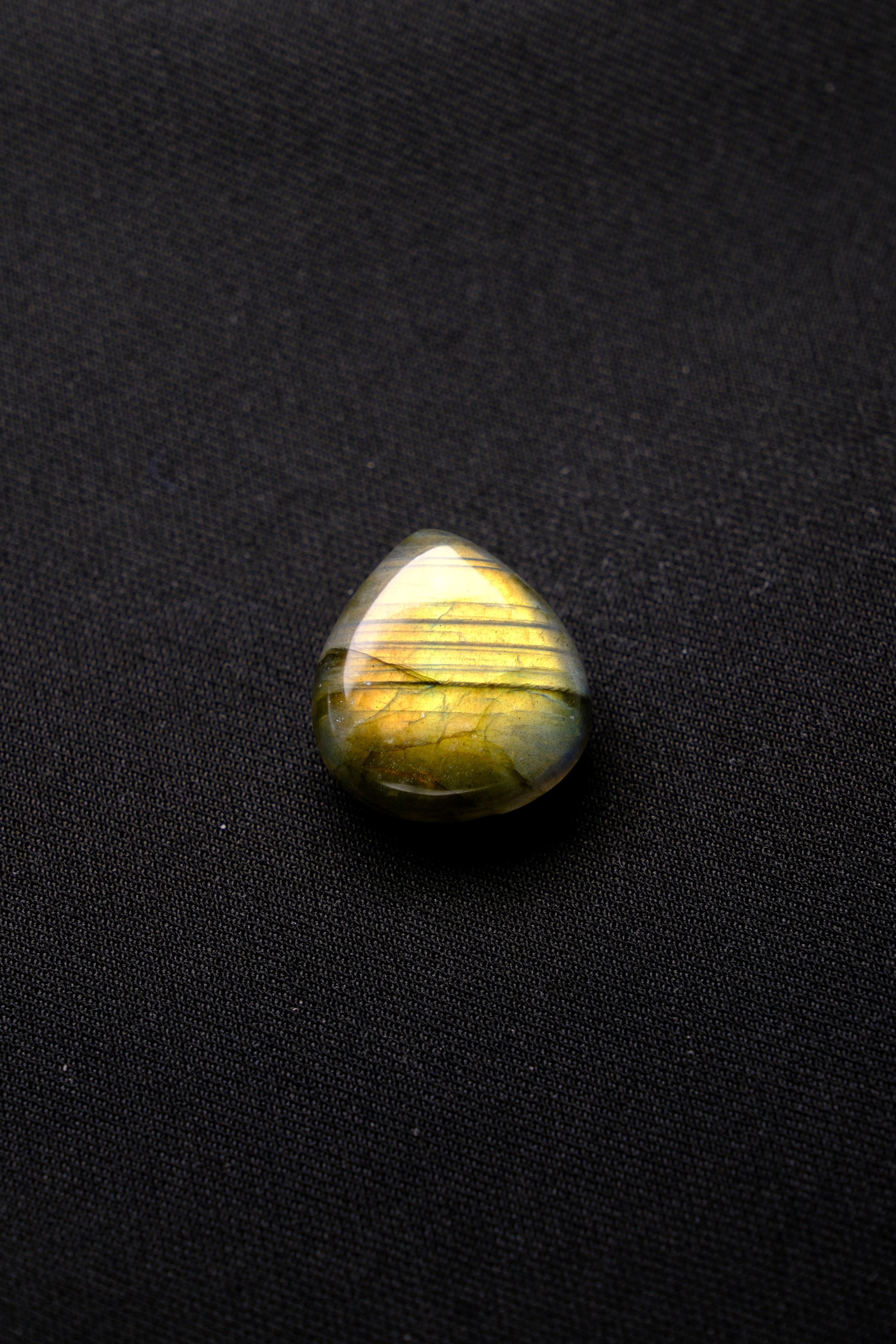 Teardrop Golden Labradorite Pendant - Symbol of Intuition
