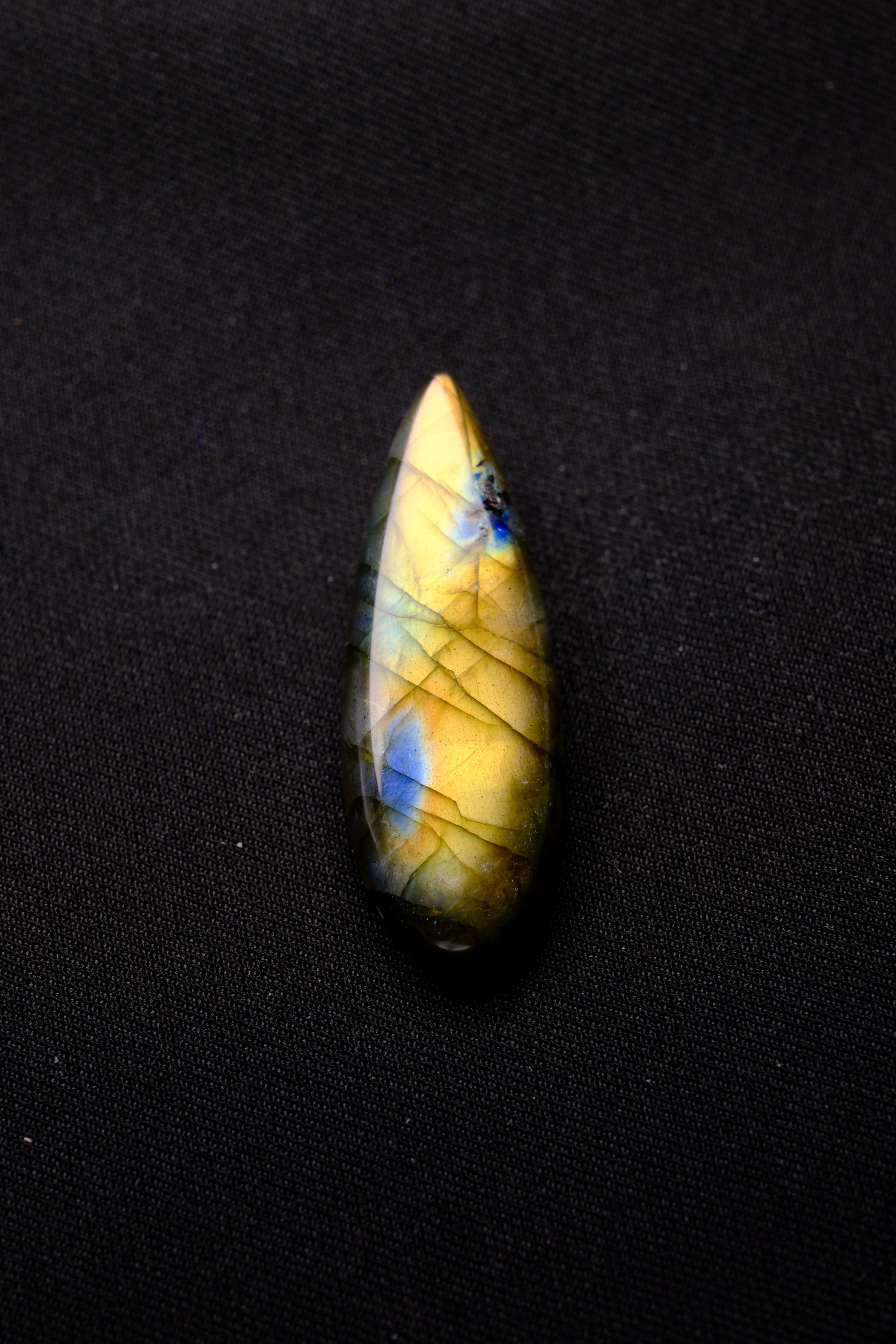 Teardrop Golden-Blue Labradorite Symbol of Transformation