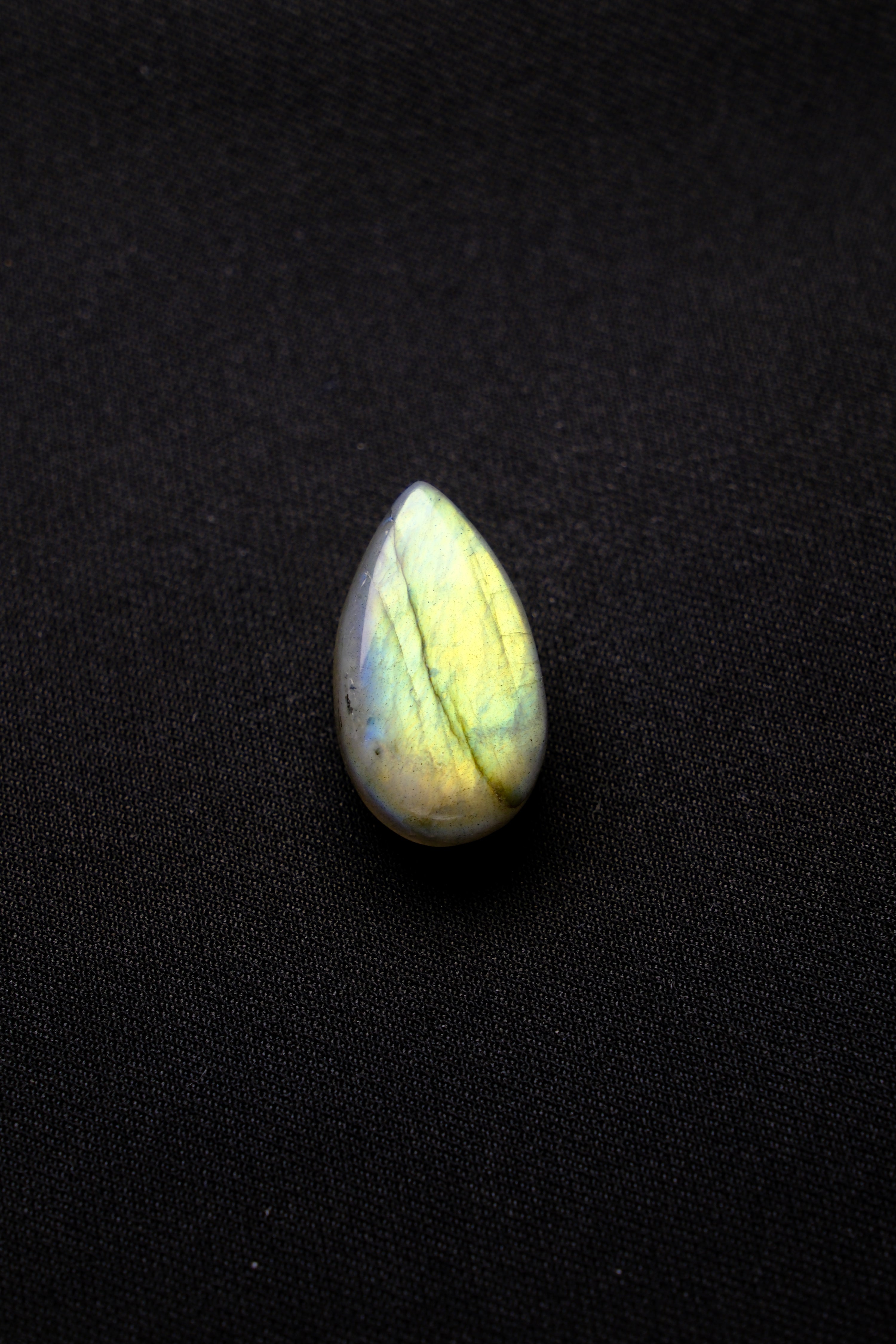 Teardrop Blue-Gold Labradorite Pendant