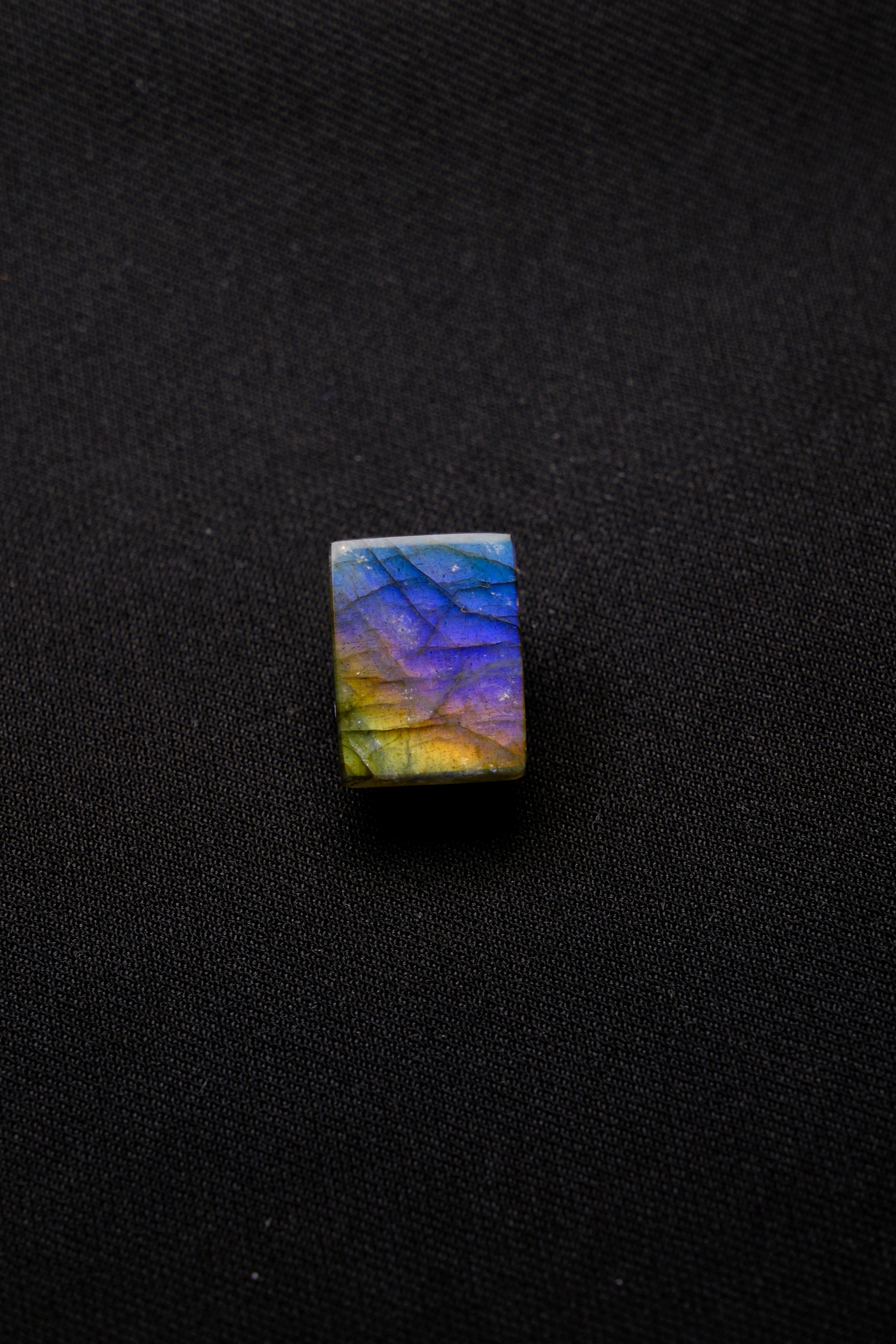 Square Blue-Gold Labradorite Shield