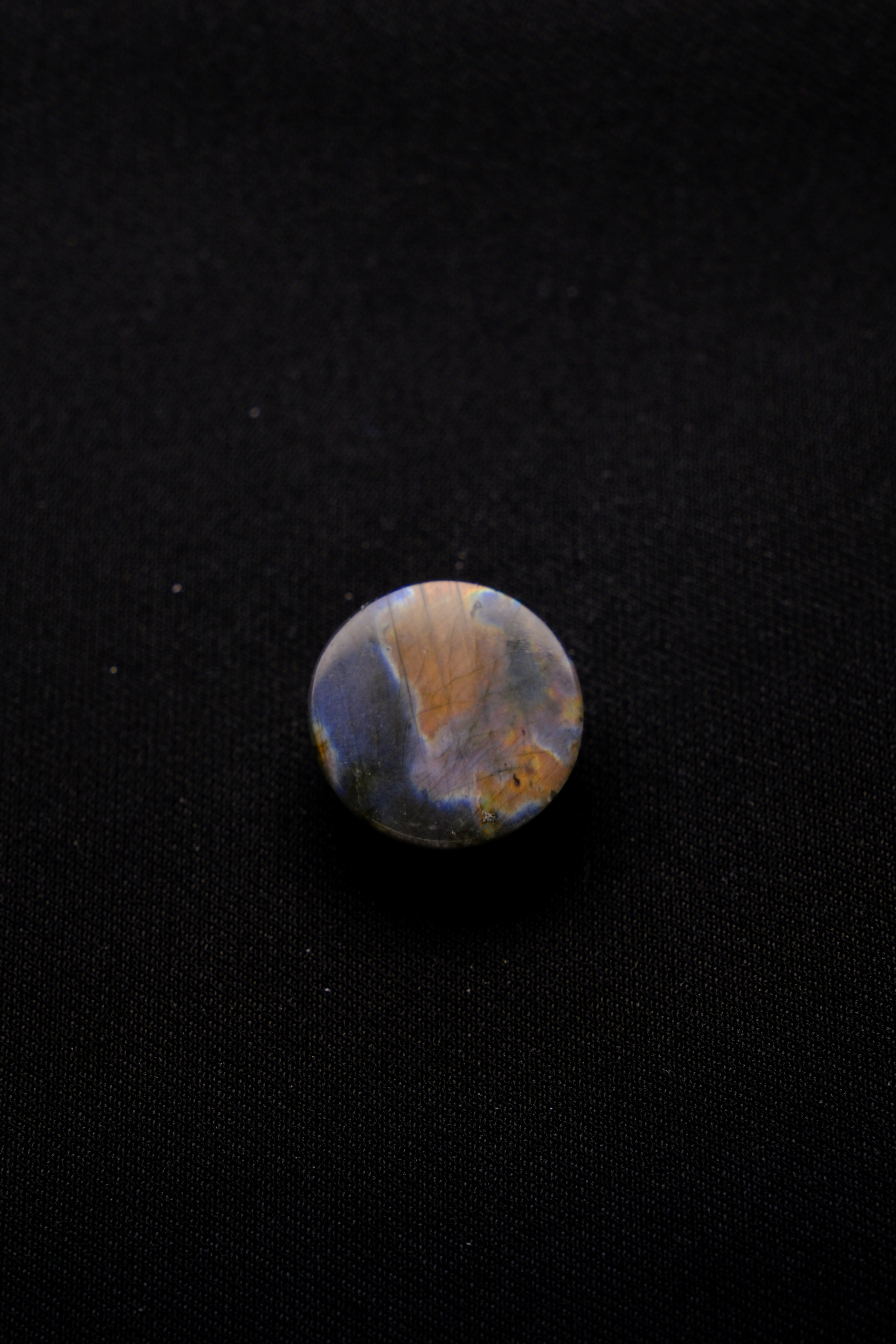 Round Earth-Toned Labradorite Grounding