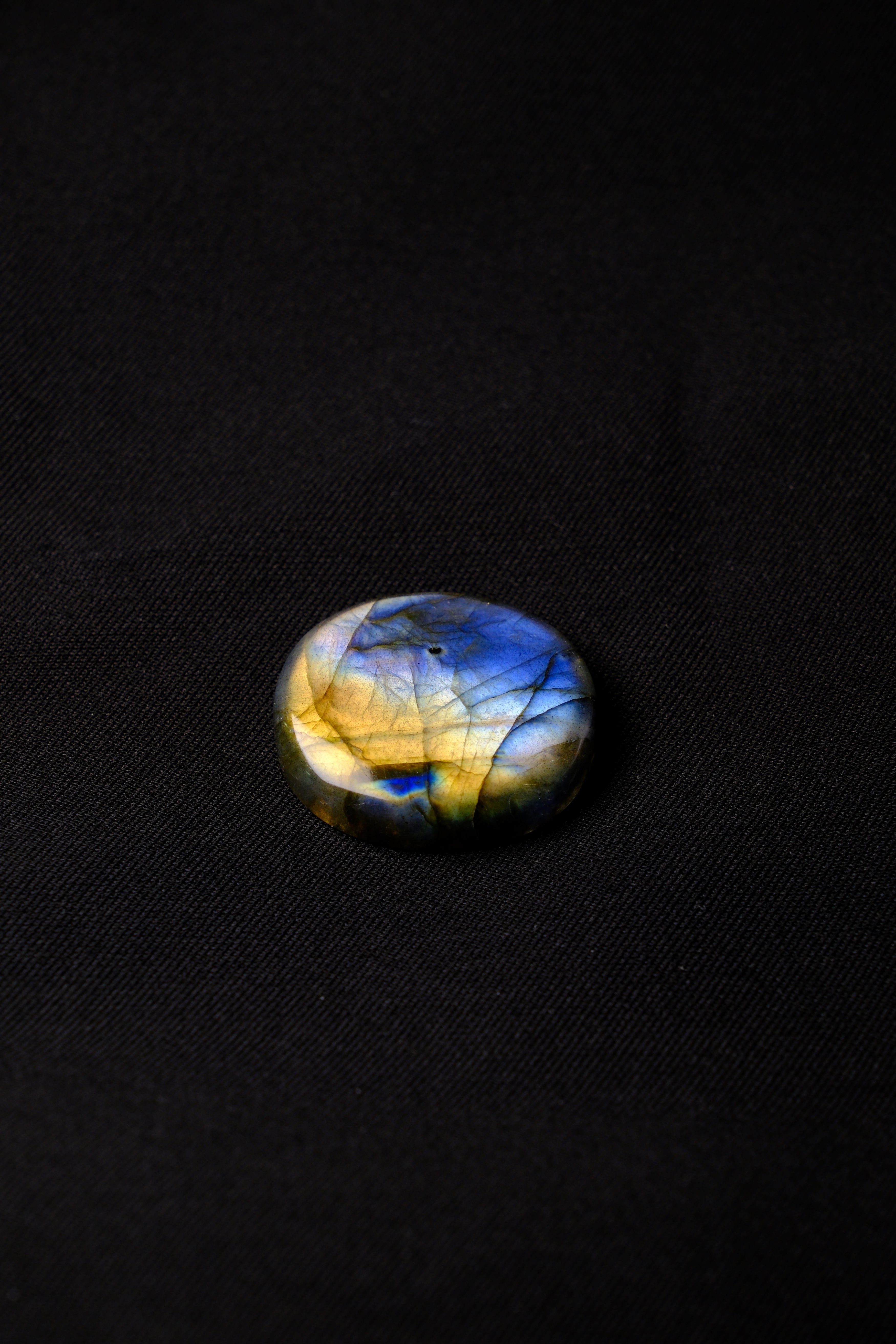 Golden Sunrise Oval Labradorite Healing Stone