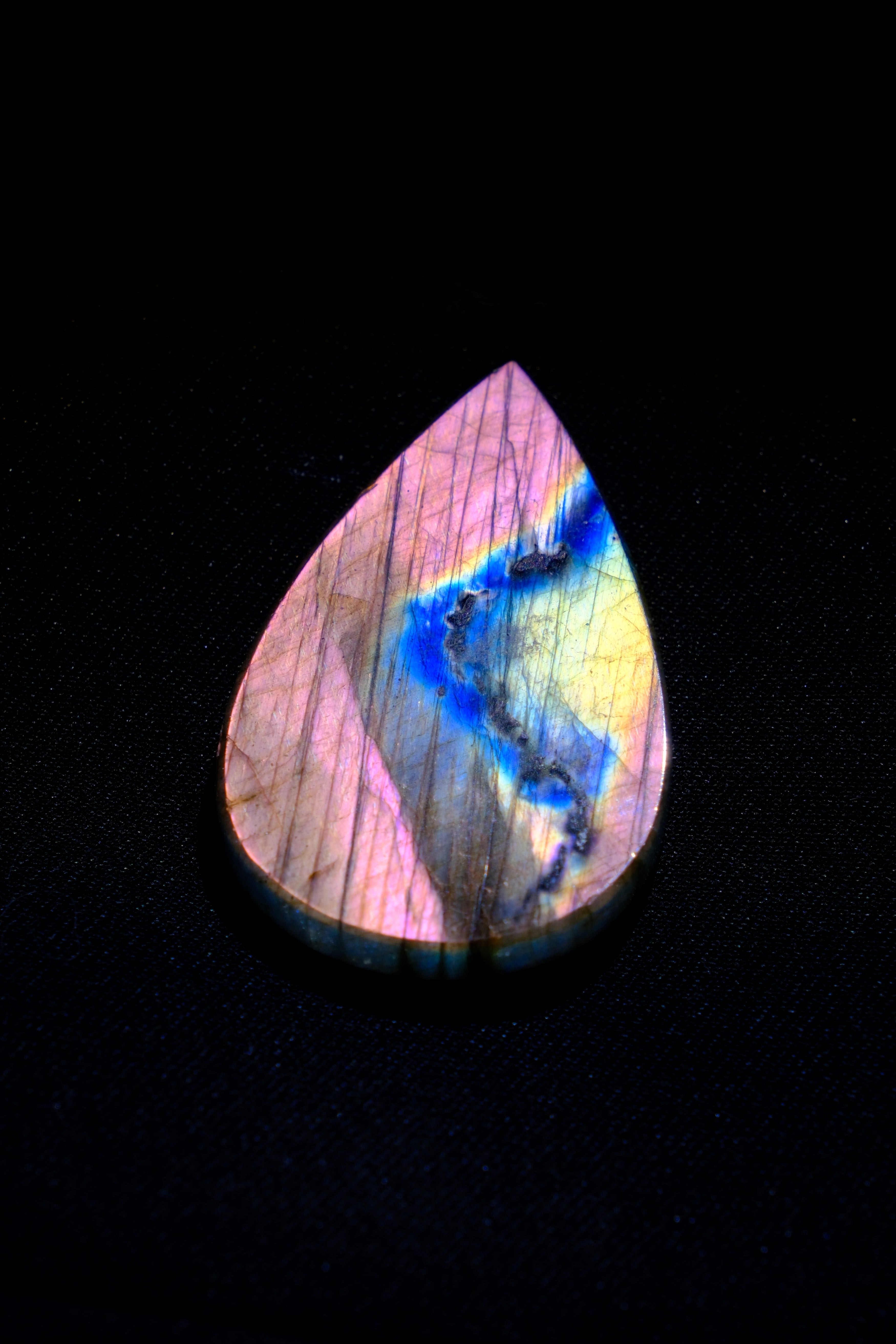 Cosmic Aurora Labradorite Teardrop Healing Stone