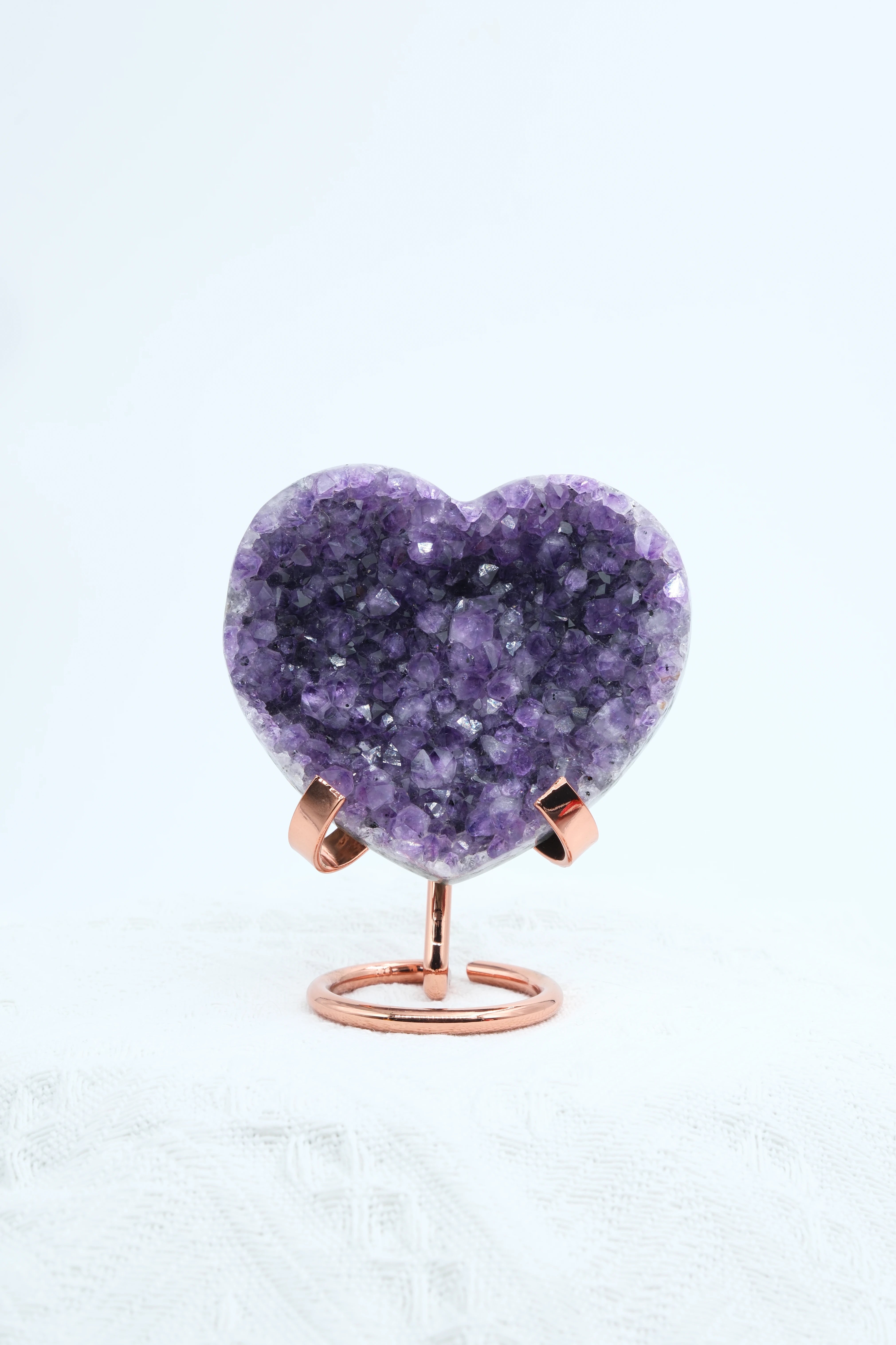 Heart Shape Amethyst, bring peace,awareness,protection