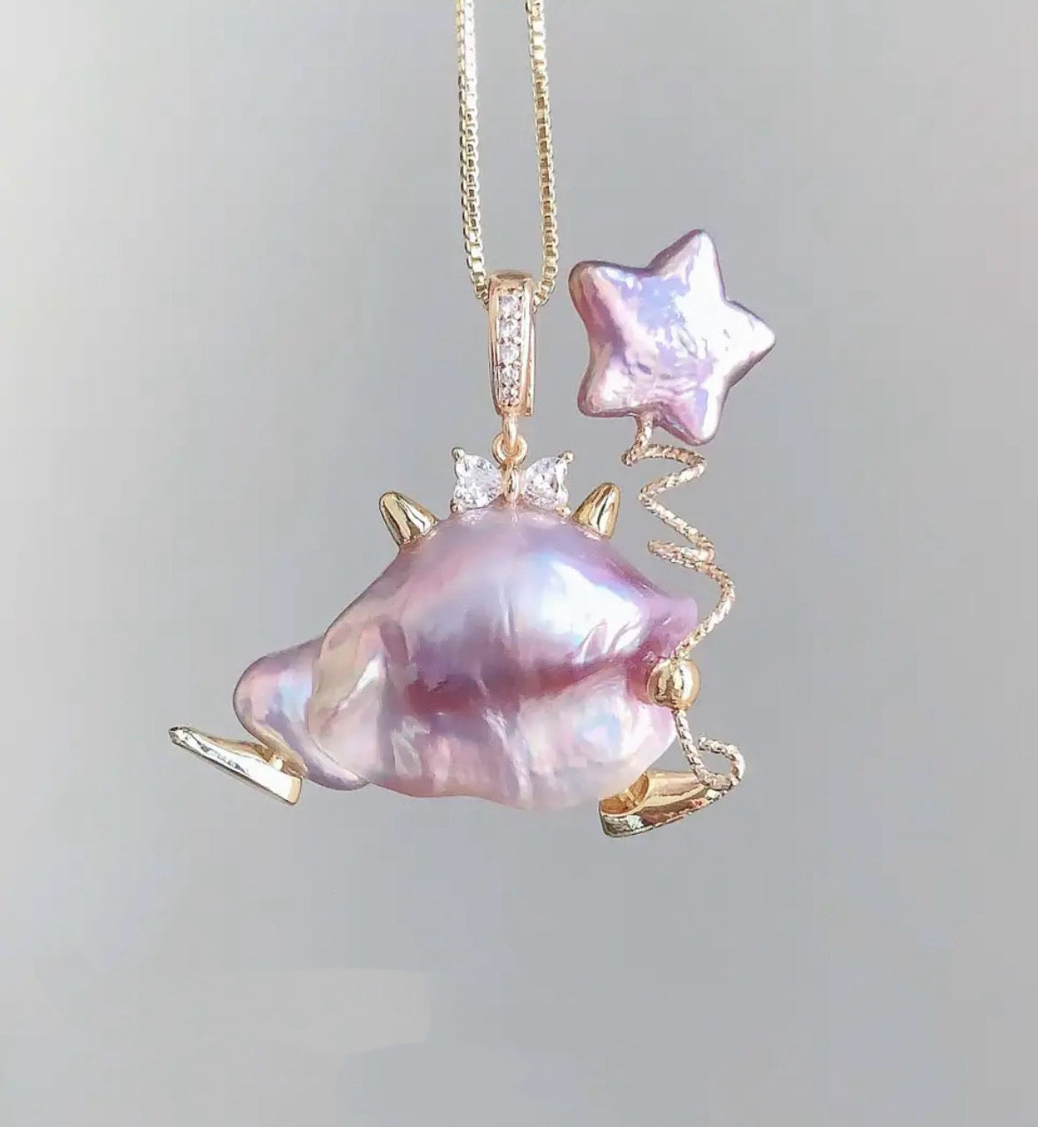 30mm Halloween Baroque Little Monster Necklace